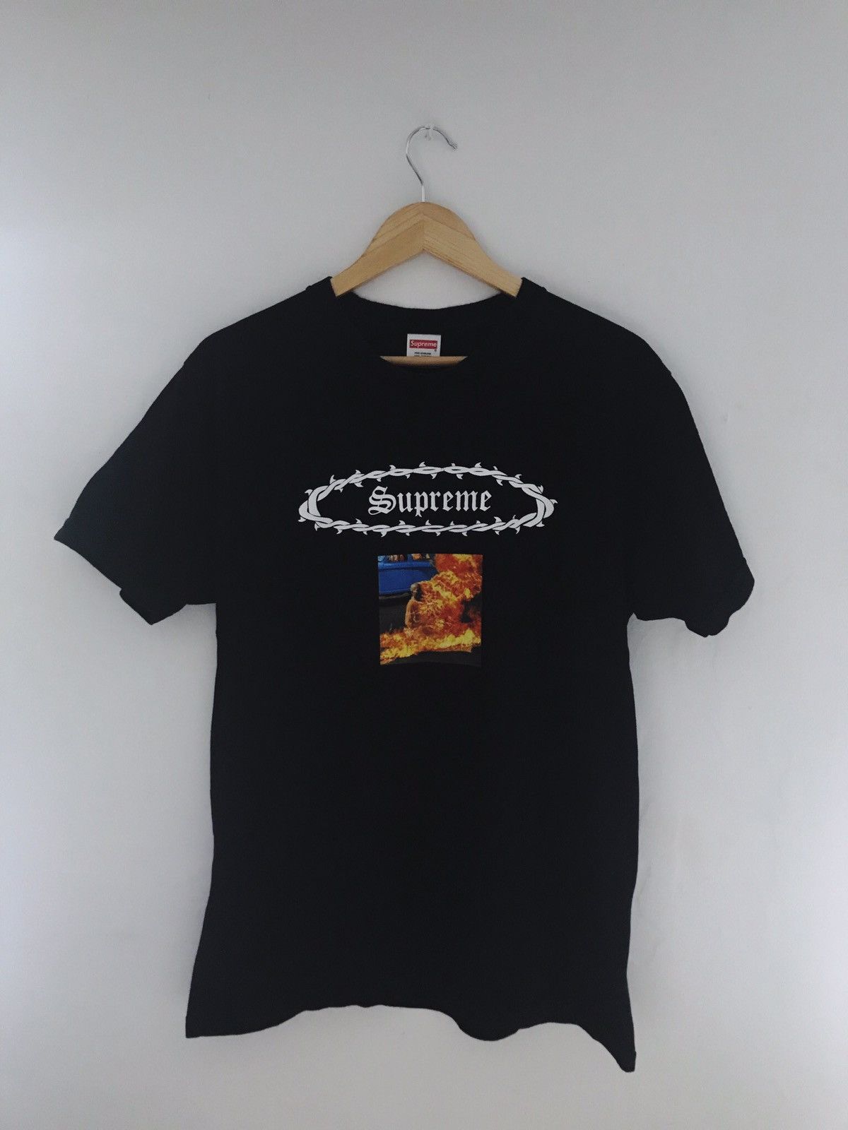 Supreme Supreme “Burning Monk” Tee | Grailed