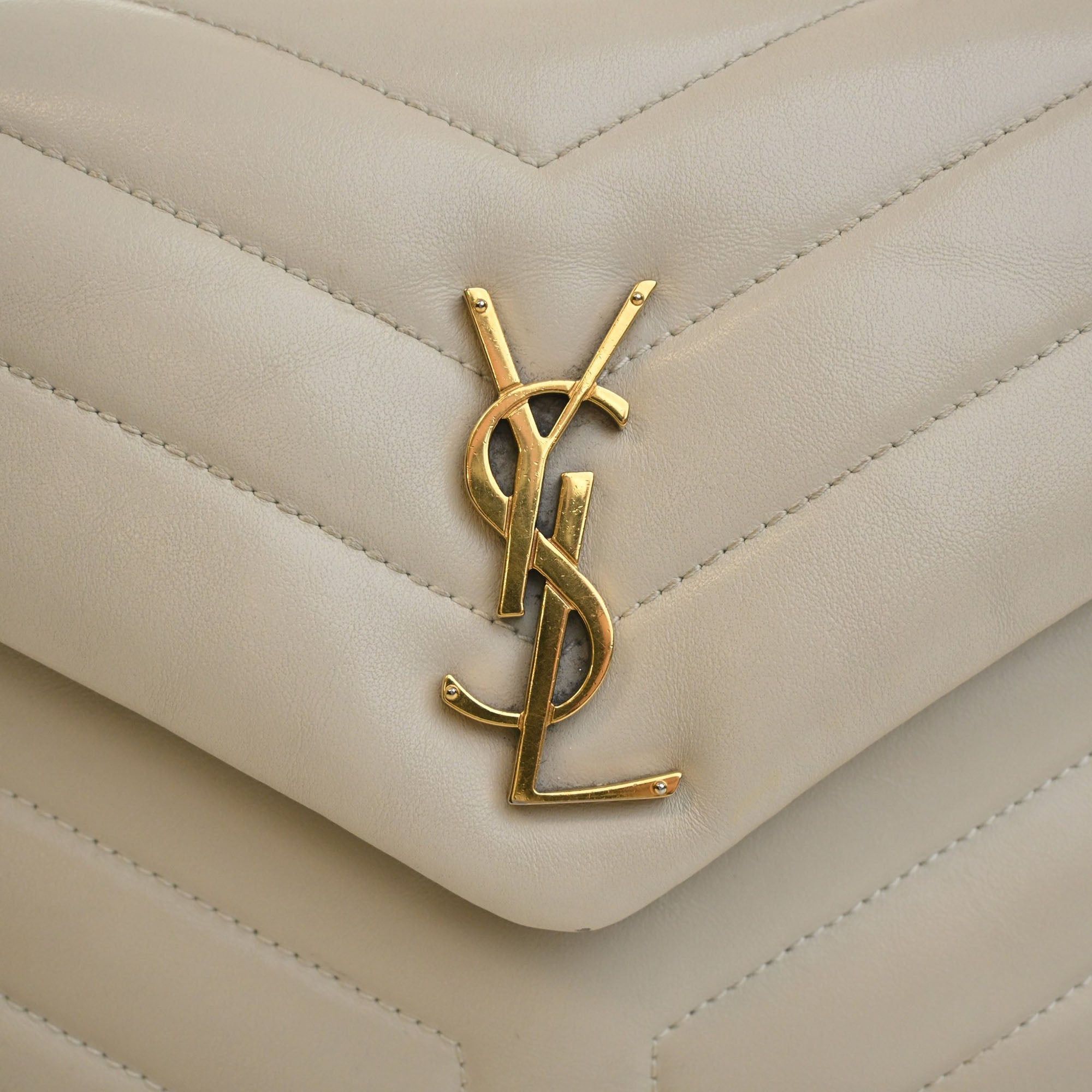 Saint Laurent Paris Matelasse Calfskin Monogram LouLou Shoulder Bag Size ONE SIZE - 5 Thumbnail