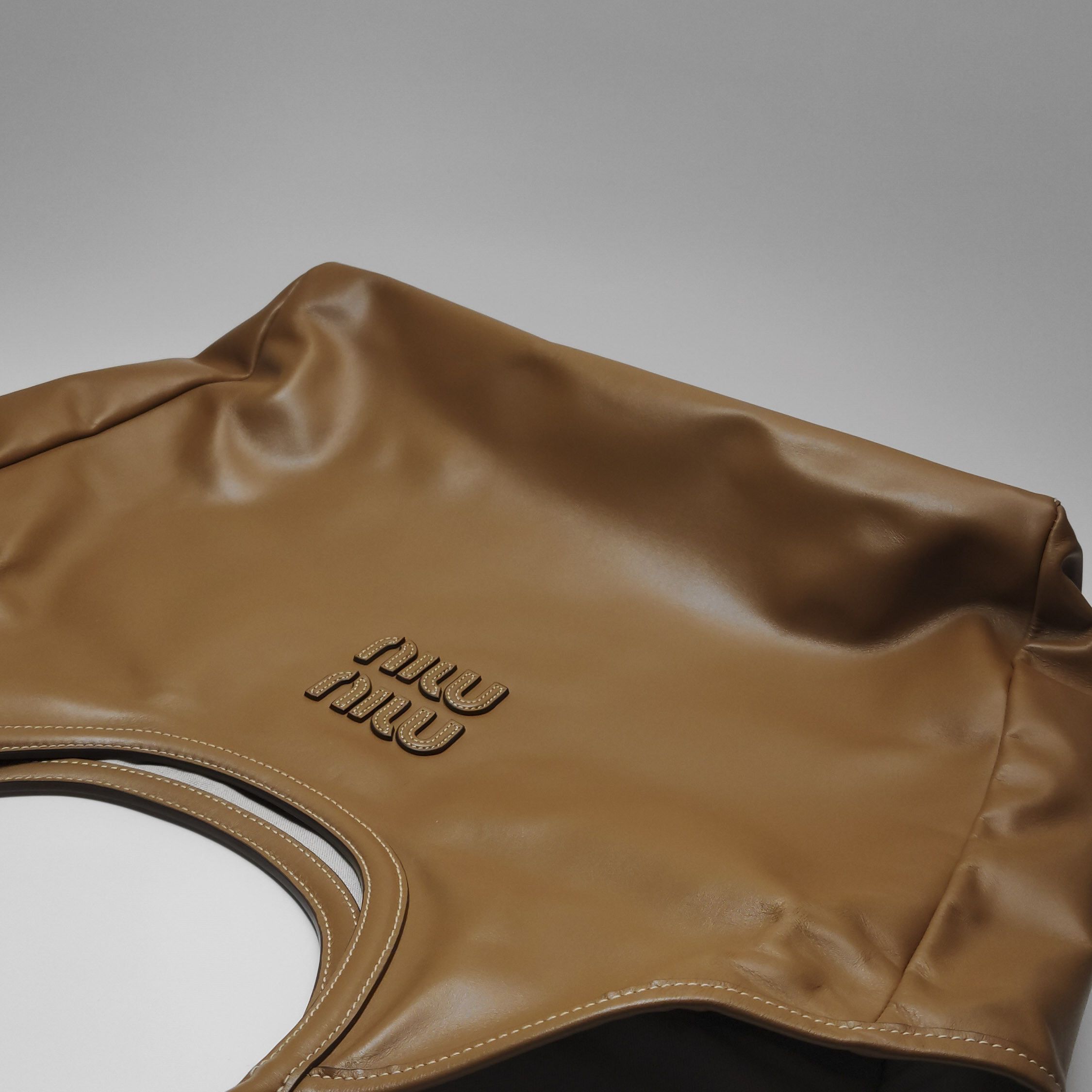Miu Miu Miu Miu Leather Ivy Logo Shoulder Bag Size ONE SIZE - 14 Thumbnail