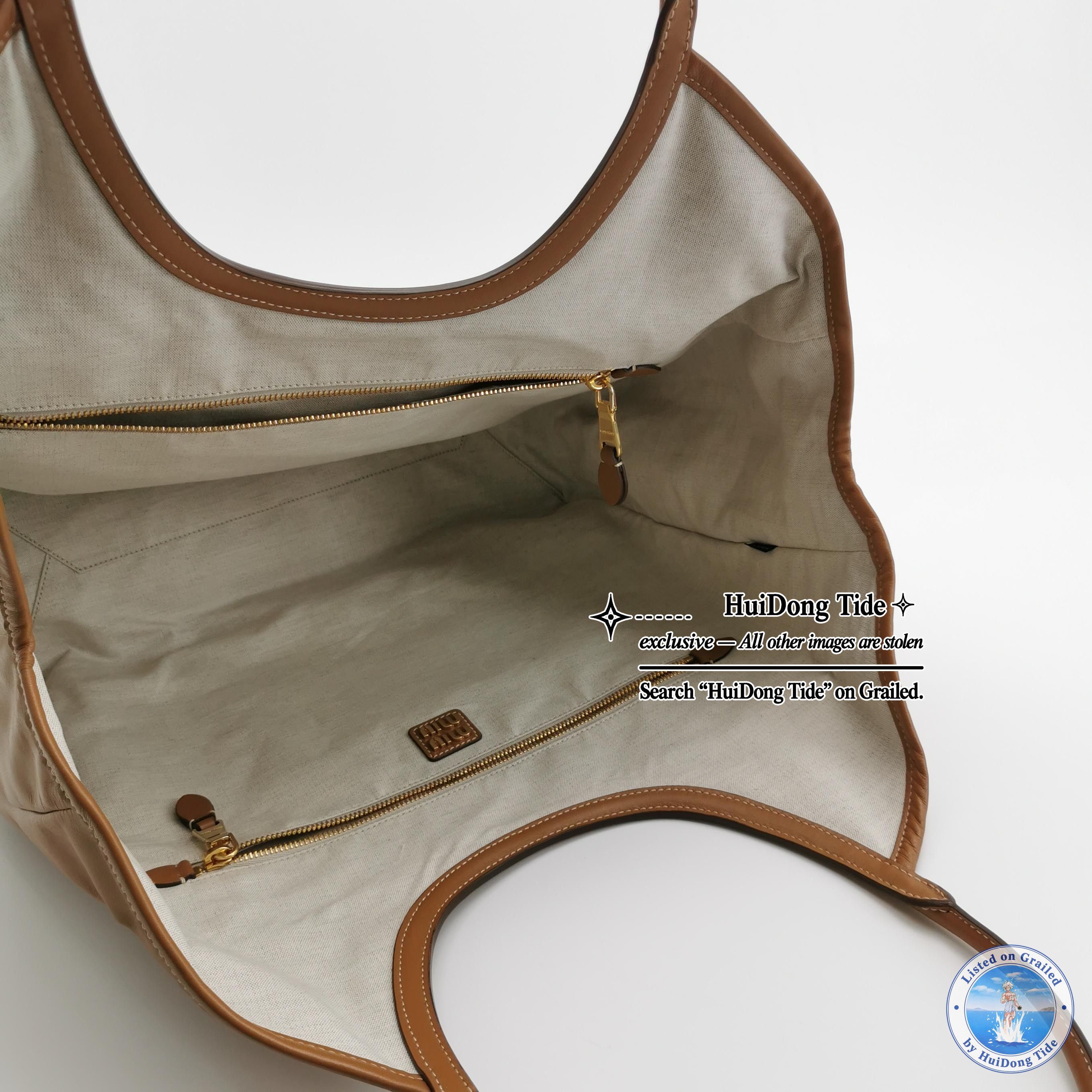Miu Miu Miu Miu Leather Ivy Logo Shoulder Bag Size ONE SIZE - 5 Thumbnail