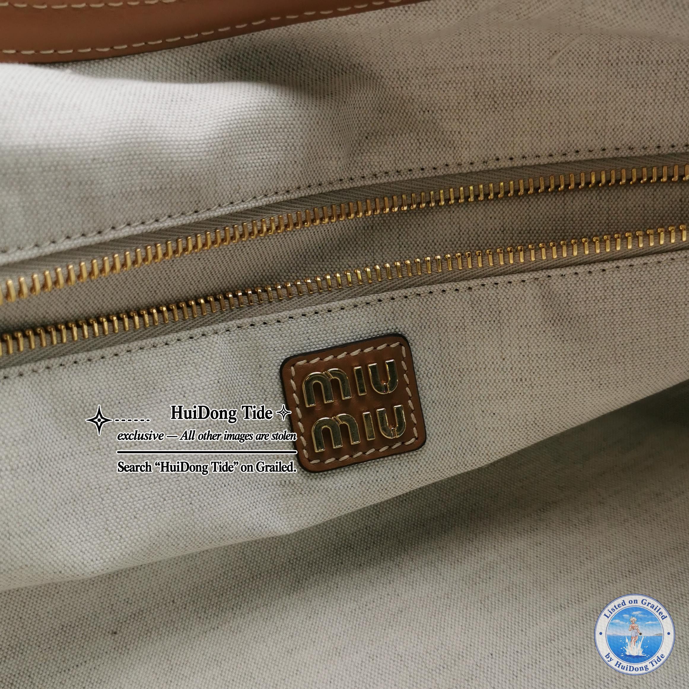 Miu Miu Miu Miu Leather Ivy Logo Shoulder Bag Size ONE SIZE - 6 Thumbnail