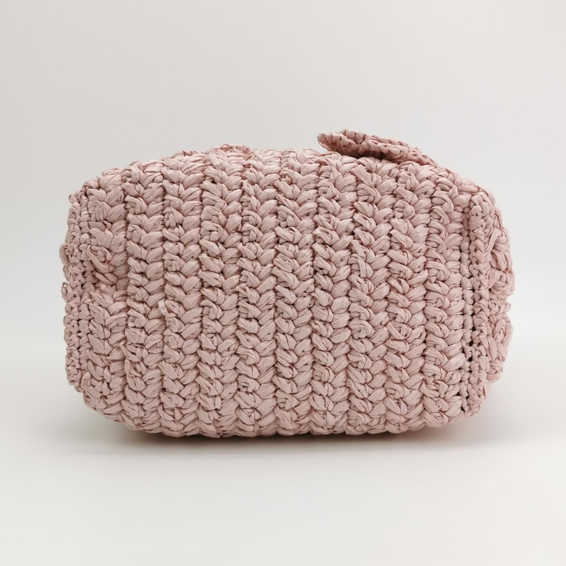 Miu Miu Miu Miu Crystal Flower Raffia Shoulder Bag Size ONE SIZE - 6 Thumbnail
