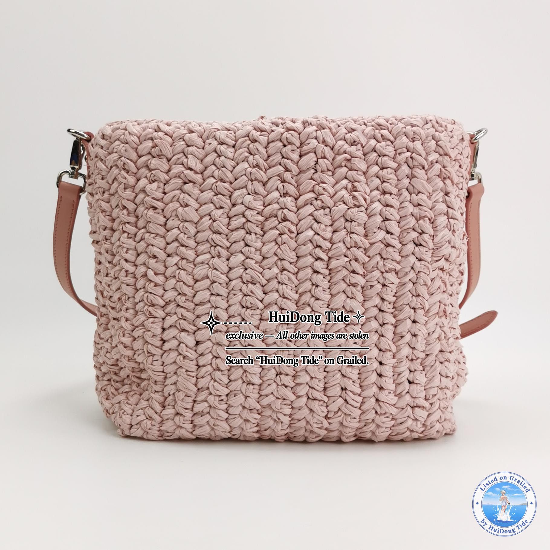 Miu Miu Miu Miu Crystal Flower Raffia Shoulder Bag Size ONE SIZE - 5 Thumbnail