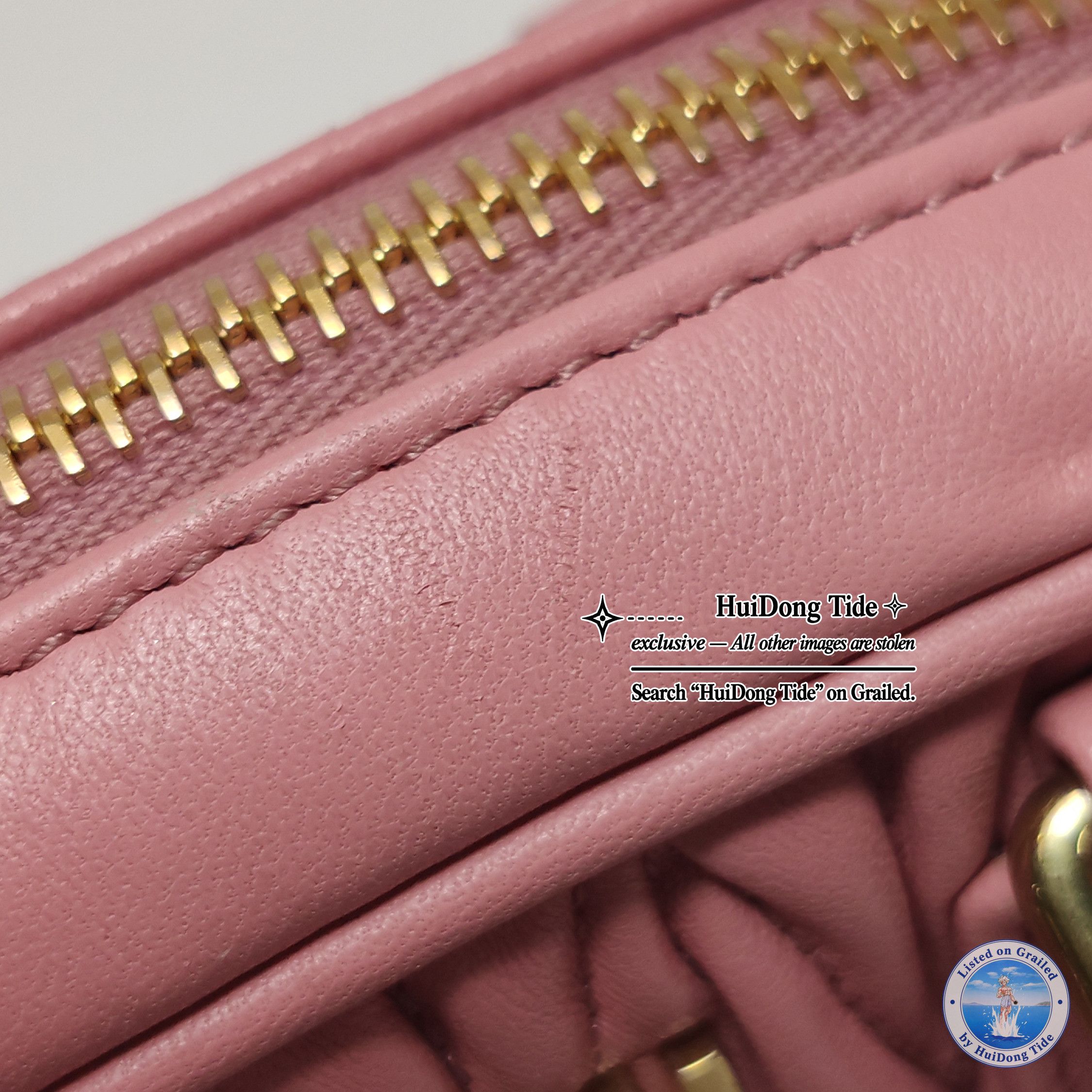 Miu Miu Miu Miu Arcadie Matelassé Leather Handle Bag Pink Size ONE SIZE - 18 Thumbnail
