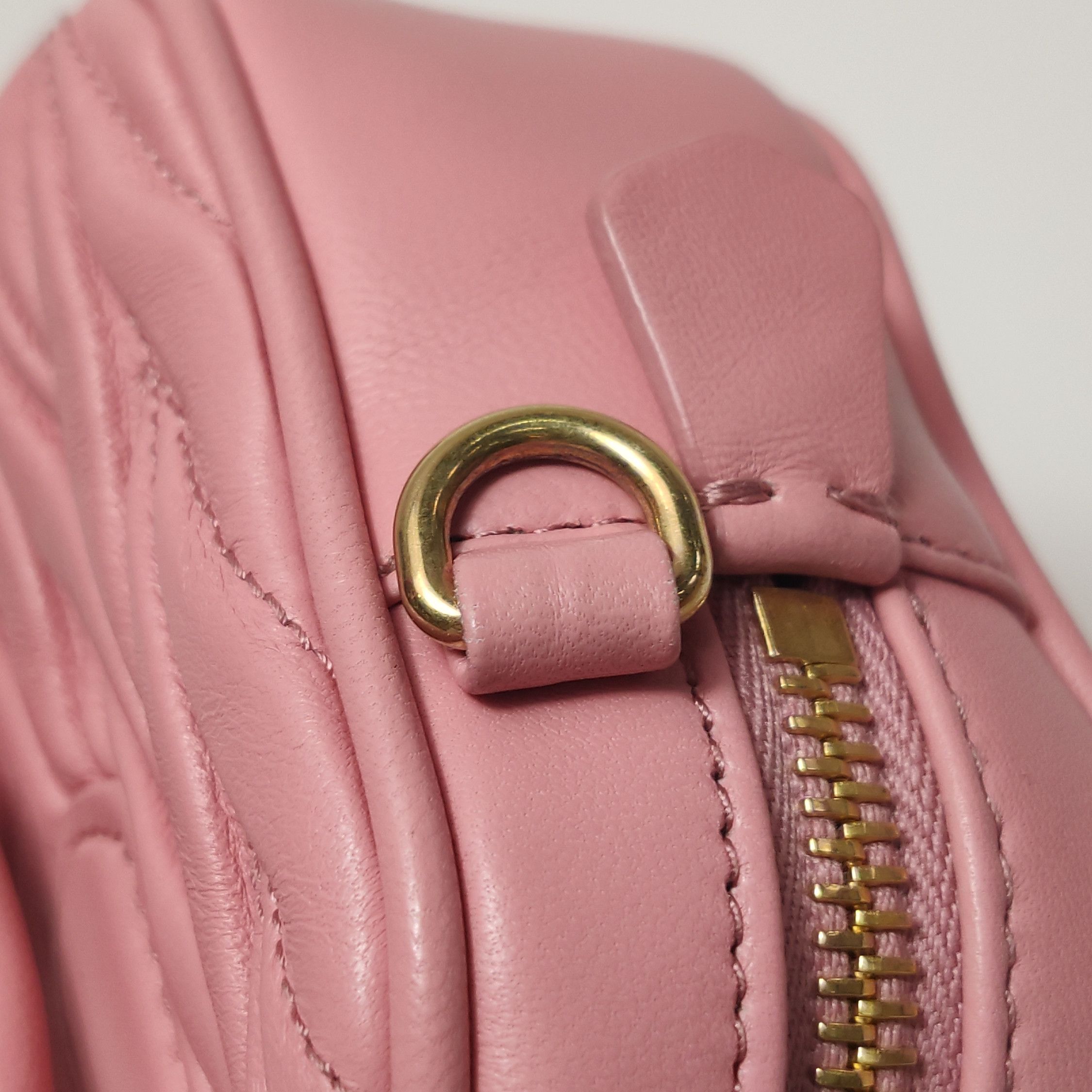 Miu Miu Miu Miu Arcadie Matelassé Leather Handle Bag Pink Size ONE SIZE - 17 Thumbnail