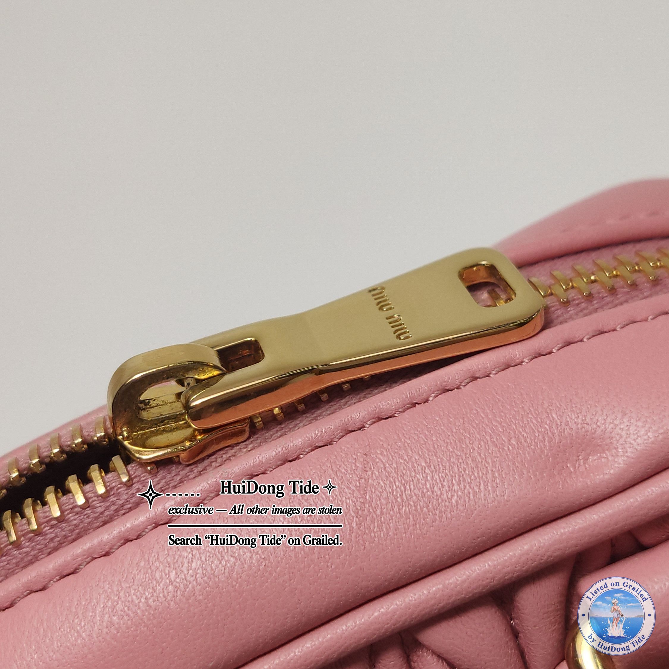 Miu Miu Miu Miu Arcadie Matelassé Leather Handle Bag Pink Size ONE SIZE - 16 Thumbnail