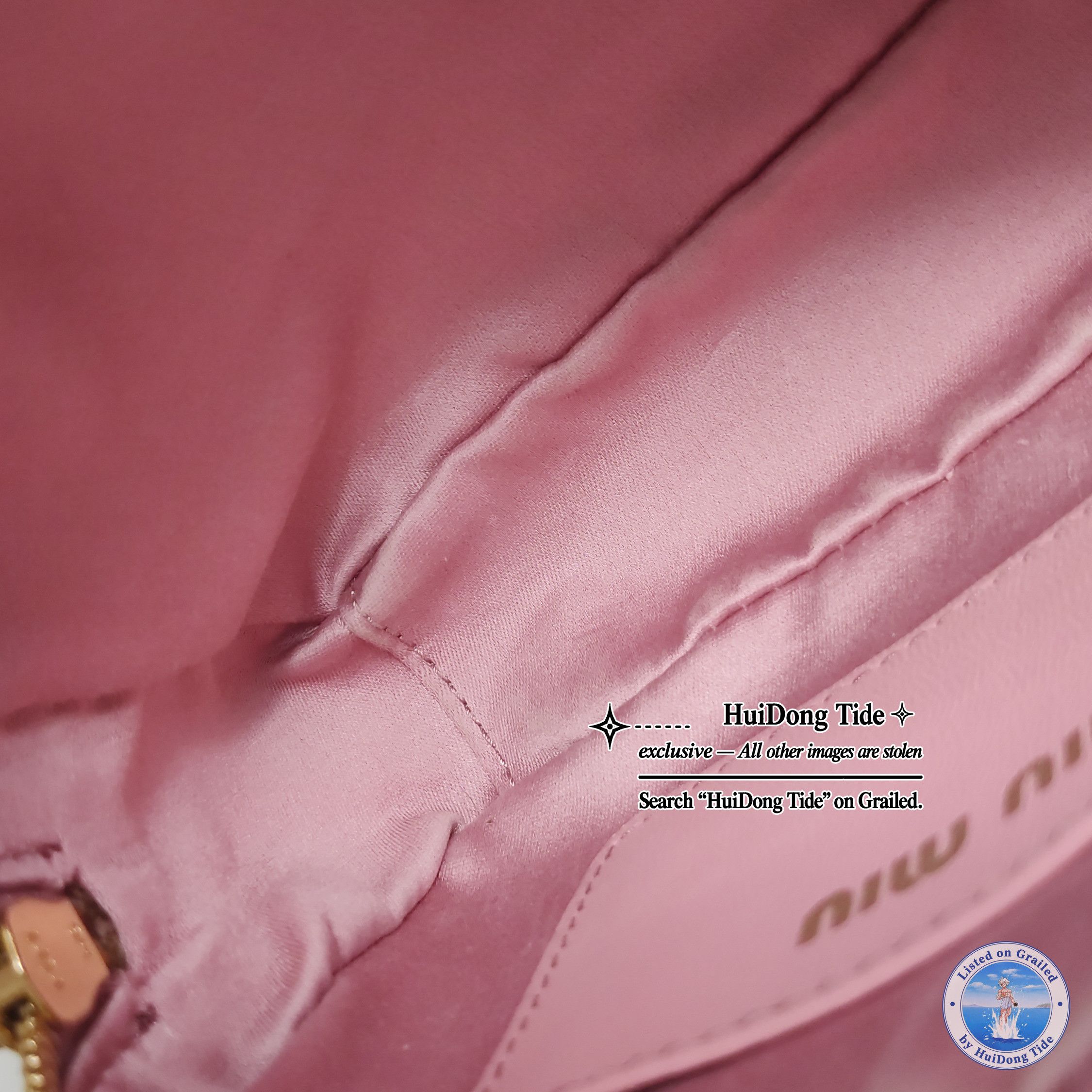 Miu Miu Miu Miu Arcadie Matelassé Leather Handle Bag Pink Size ONE SIZE - 12 Thumbnail