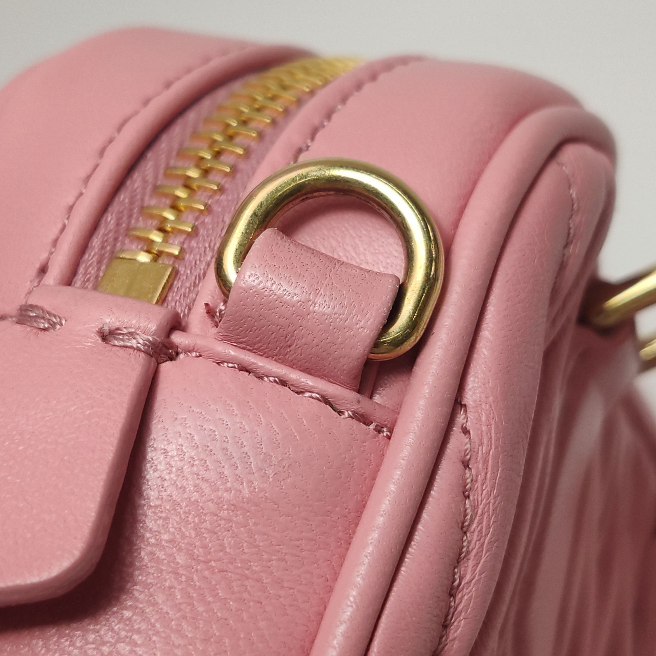 Miu Miu Miu Miu Arcadie Matelassé Leather Handle Bag Pink Size ONE SIZE - 20 Thumbnail
