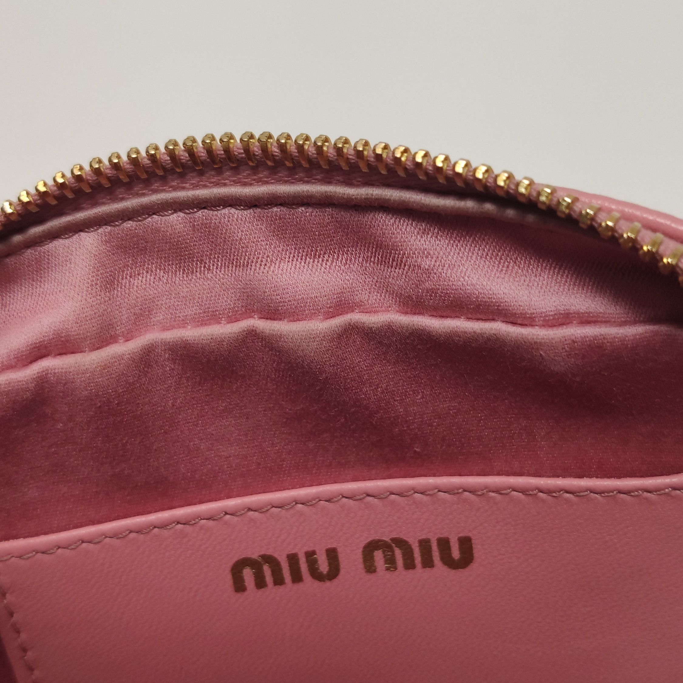 Miu Miu Miu Miu Arcadie Matelassé Leather Handle Bag Pink Size ONE SIZE - 10 Thumbnail