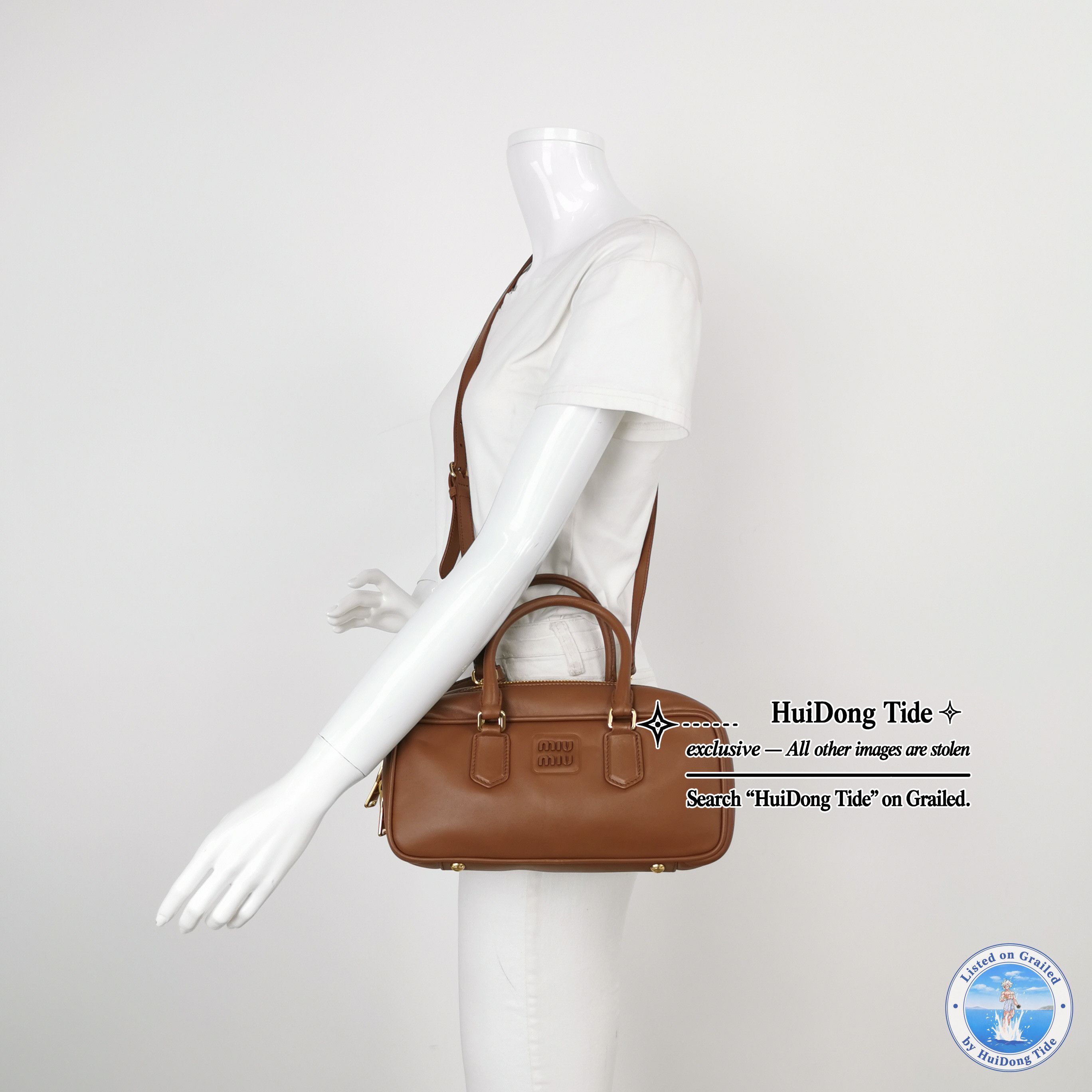 Miu Miu Miu Miu Arcadie Leather Top Handle Bag Size ONE SIZE - 2 Thumbnail