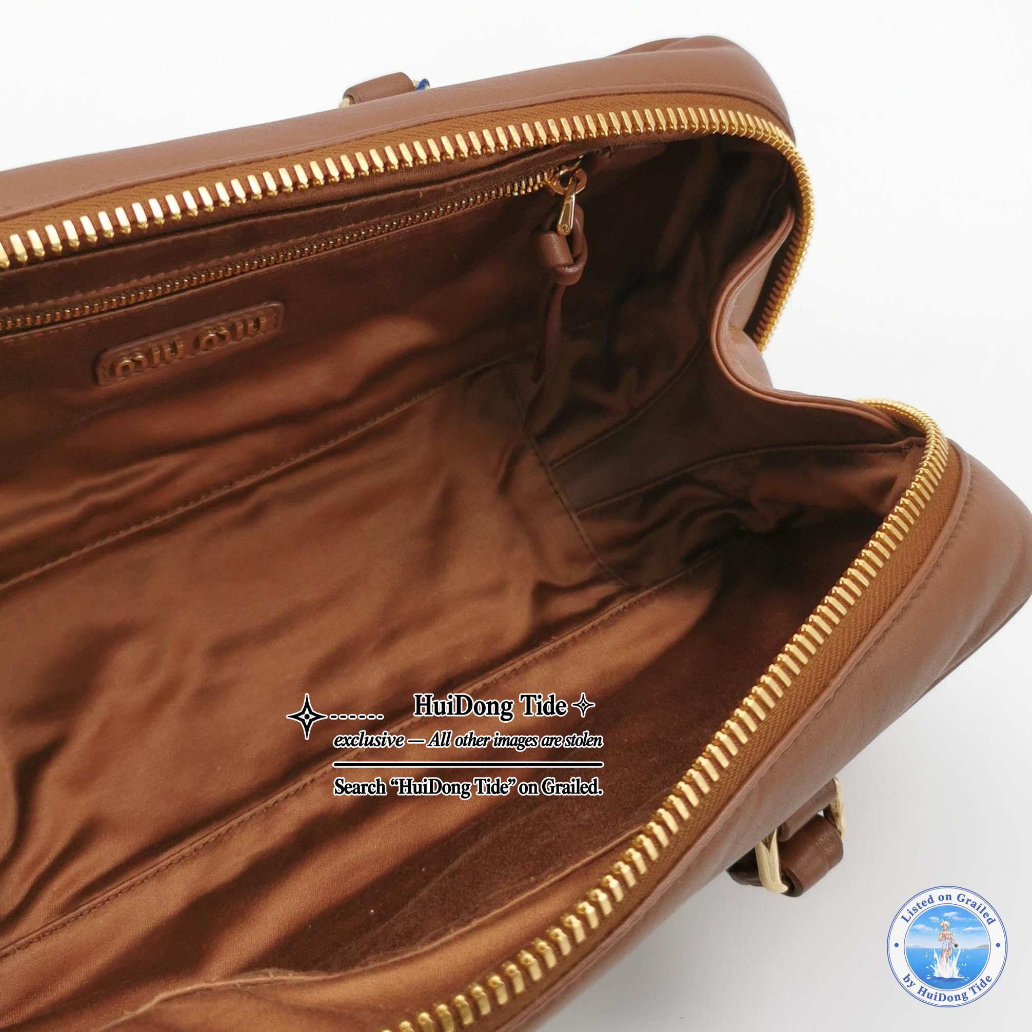Miu Miu Miu Miu Arcadie Leather Top Handle Bag Size ONE SIZE - 4 Thumbnail