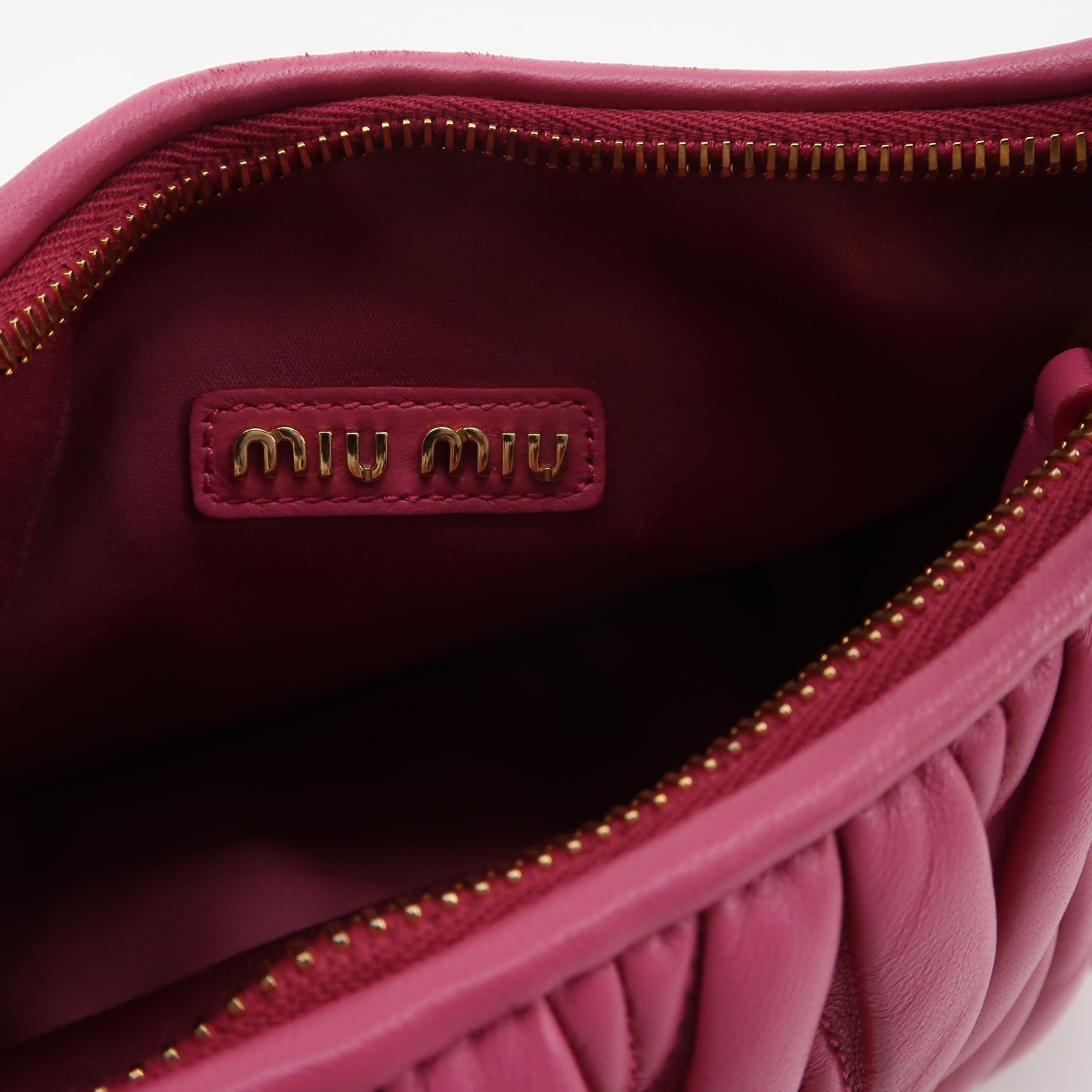 Miu Miu Miu Miu Wander Matelassé Leather Mini Bag Size ONE SIZE - 8 Thumbnail