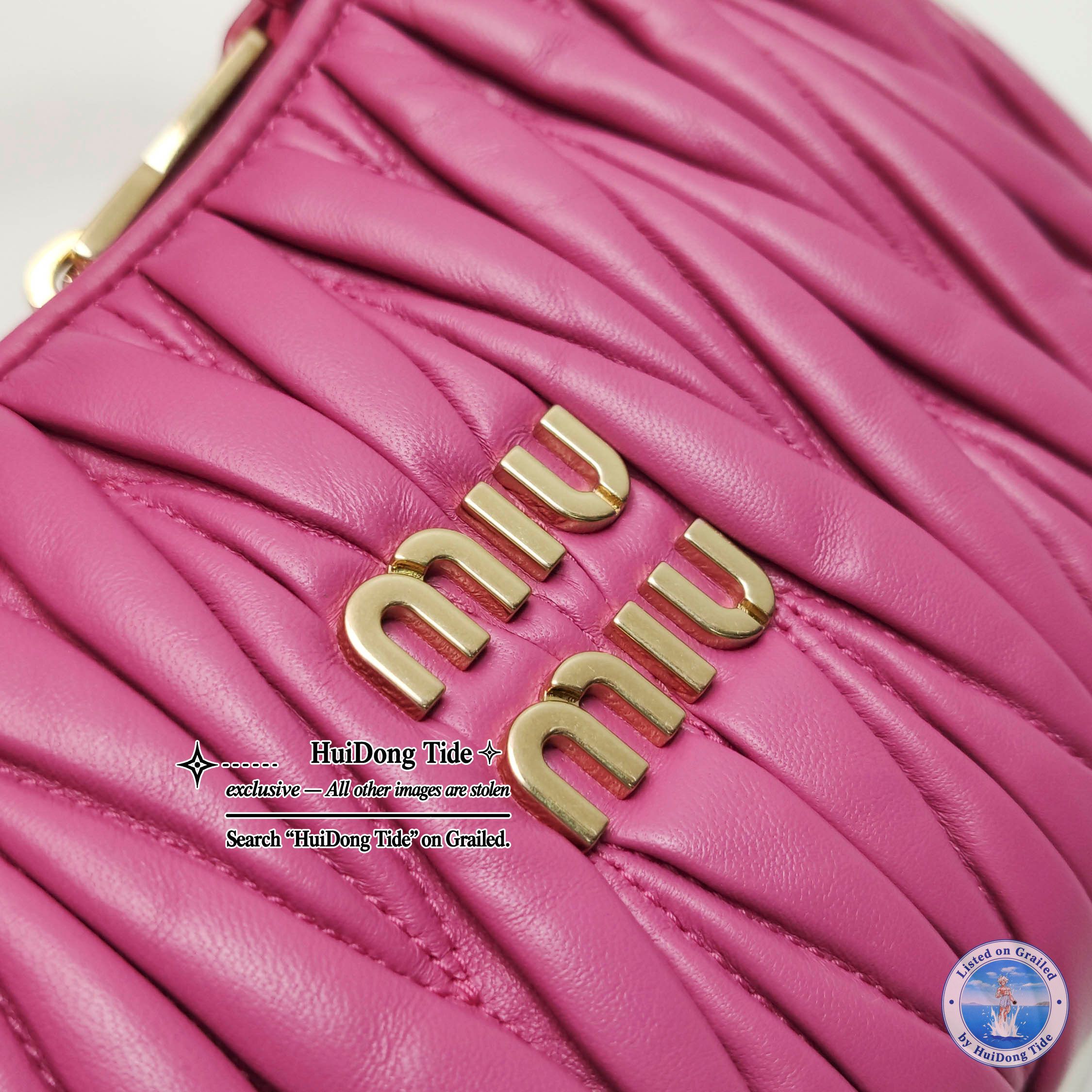 Miu Miu Miu Miu Wander Matelassé Leather Mini Bag Size ONE SIZE - 11 Thumbnail