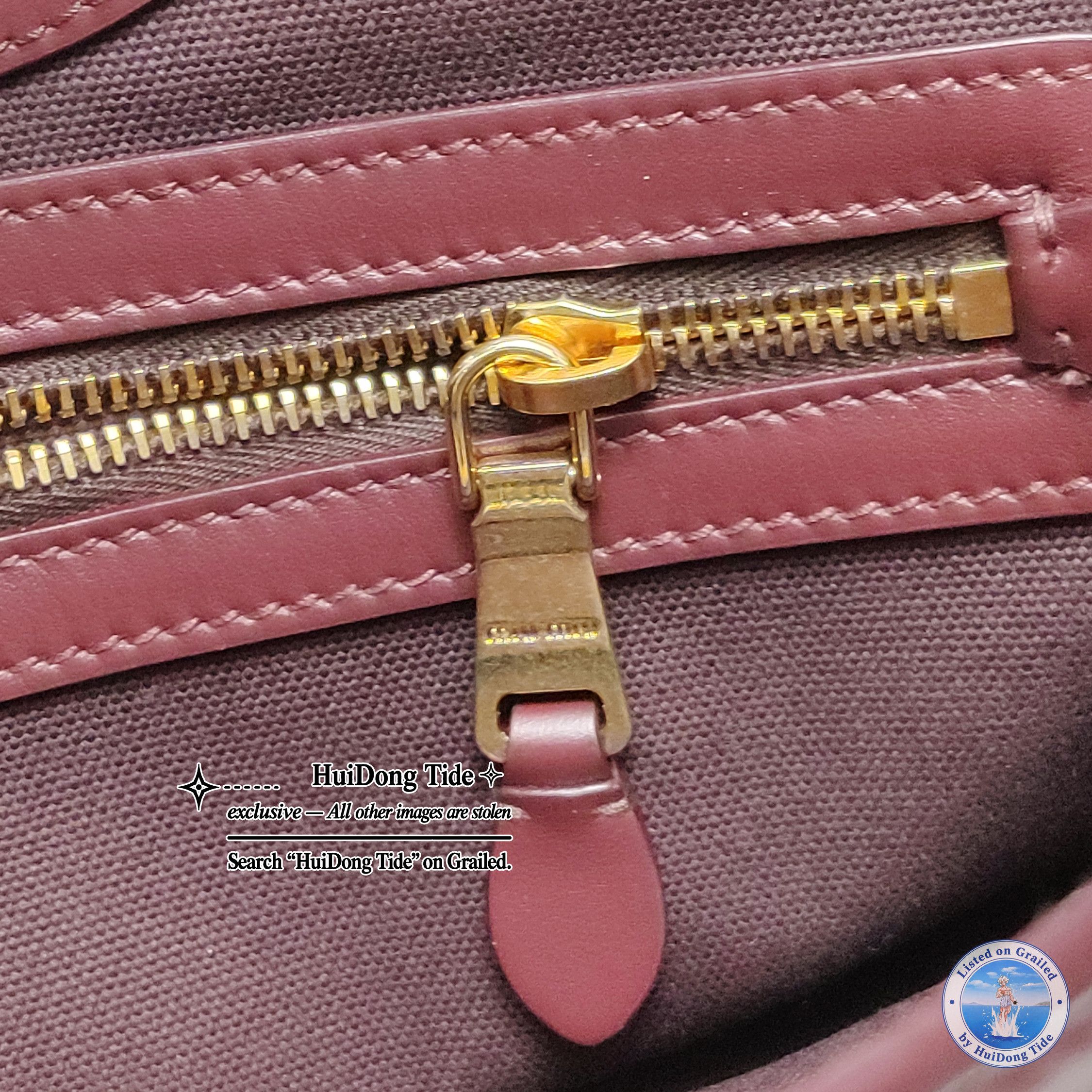 Miu Miu Miu Miu Purple Corduroy Leather Ivy Handle Bag Size ONE SIZE - 12 Thumbnail