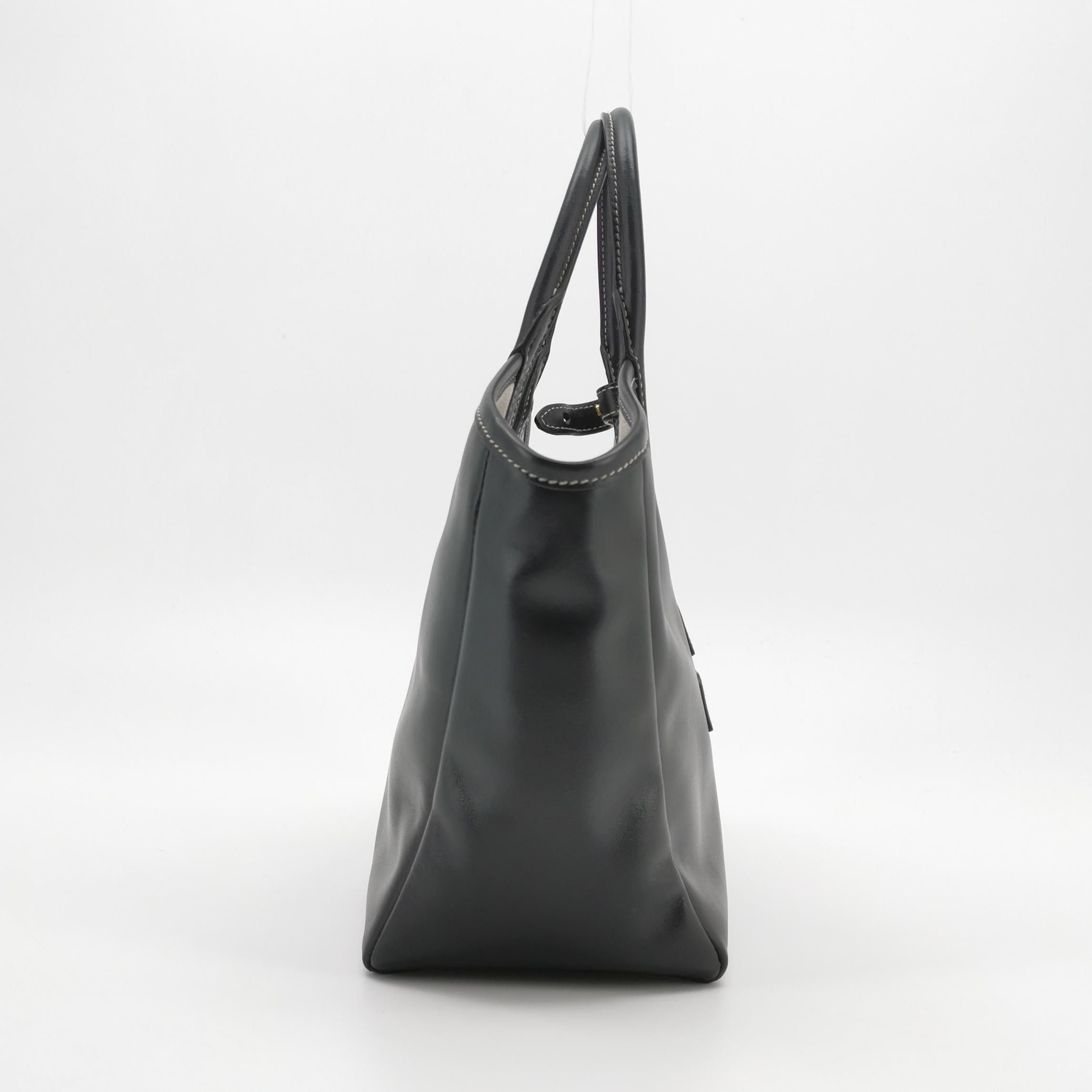 Miu Miu Miu Miu Ivy Black Leather Logo Handle Bag ONE SIZE Size ONE SIZE - 4 Thumbnail