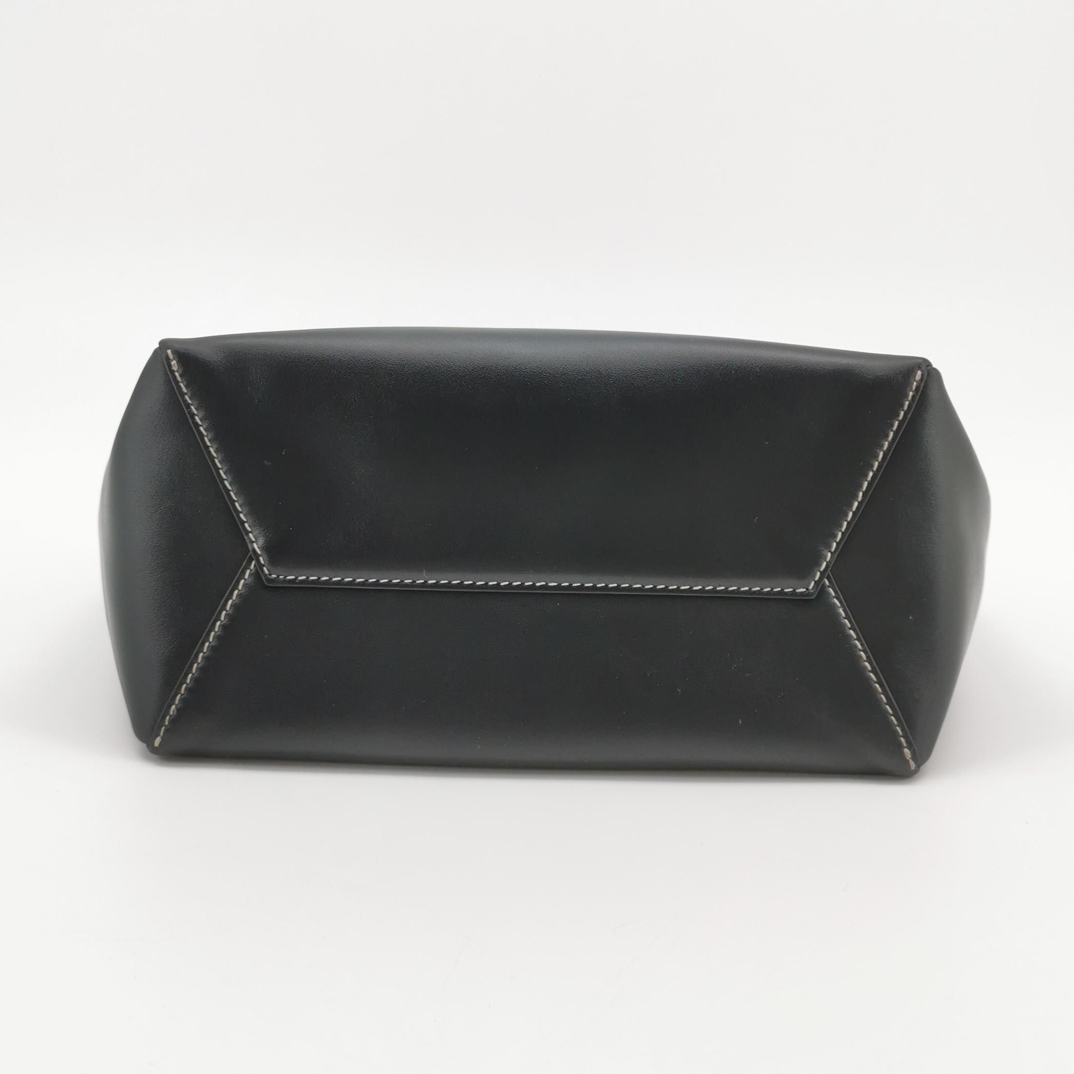 Miu Miu Miu Miu Ivy Black Leather Logo Handle Bag ONE SIZE Size ONE SIZE - 6 Thumbnail