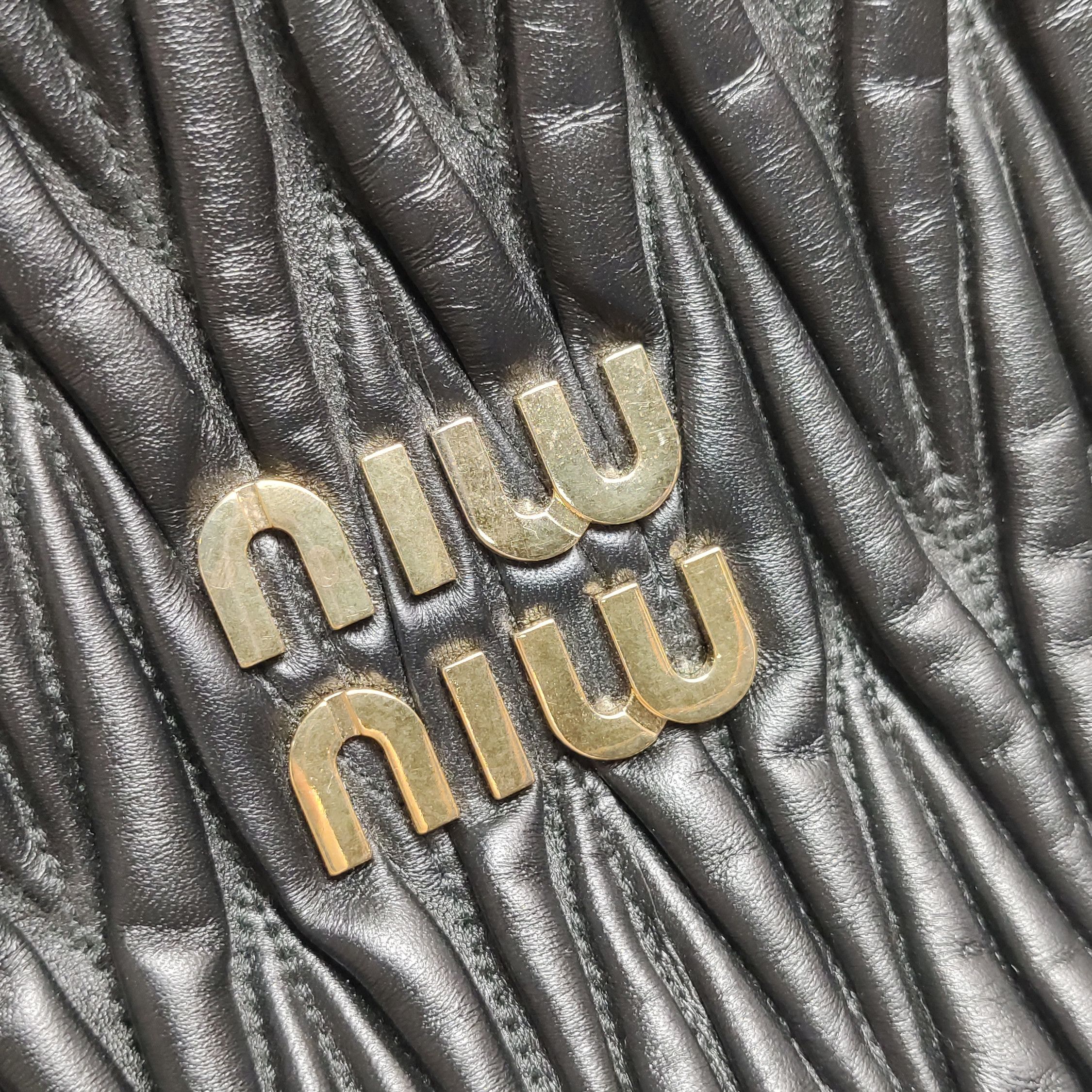 Miu Miu Miu Miu Wander Quilted Lambskin Leather Shoulder Bag Size ONE SIZE - 10 Thumbnail