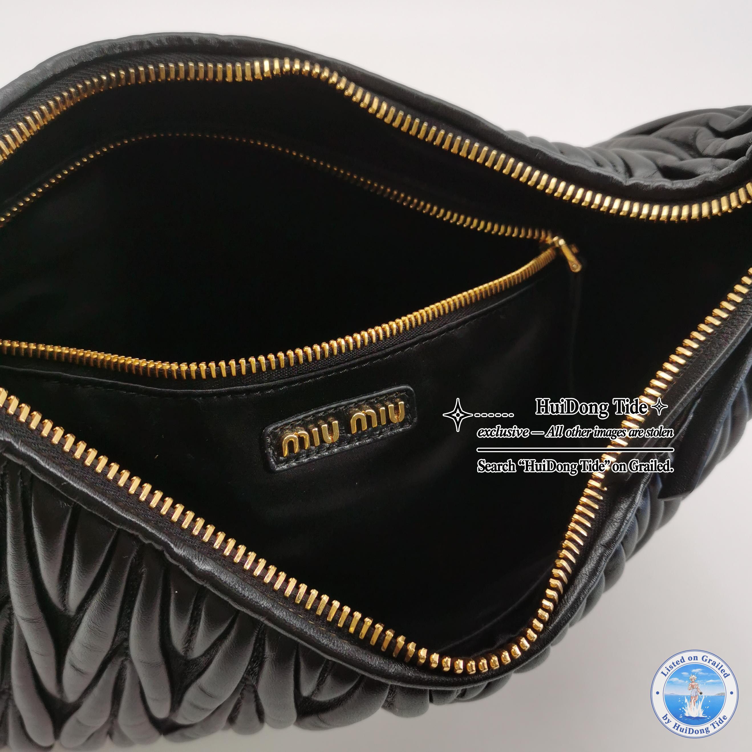 Miu Miu Miu Miu Wander Quilted Lambskin Leather Shoulder Bag Size ONE SIZE - 8 Thumbnail