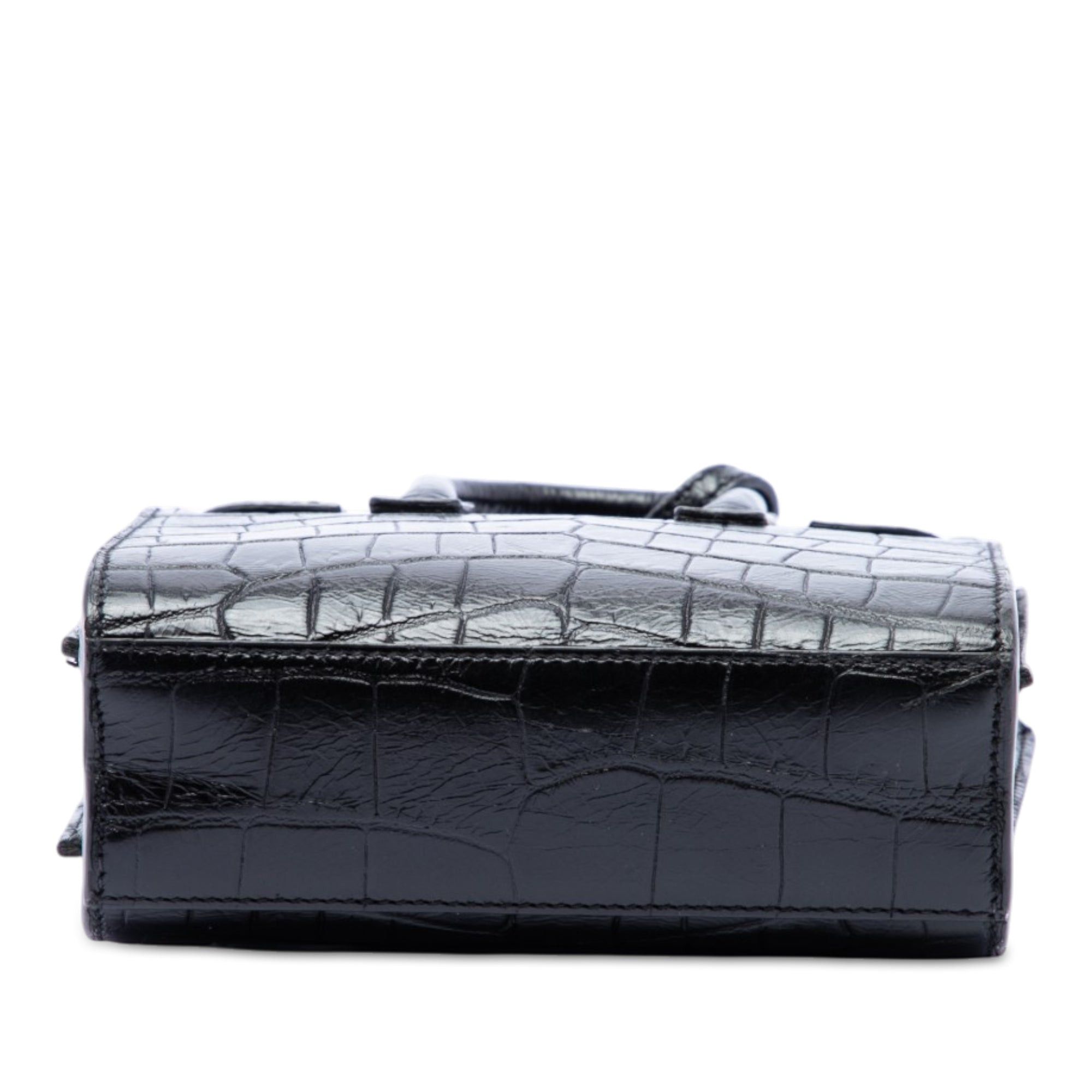 Saint Laurent Paris Toy Croc Embossed Leather Sac De Jour Satchel Size ONE SIZE - 3 Thumbnail