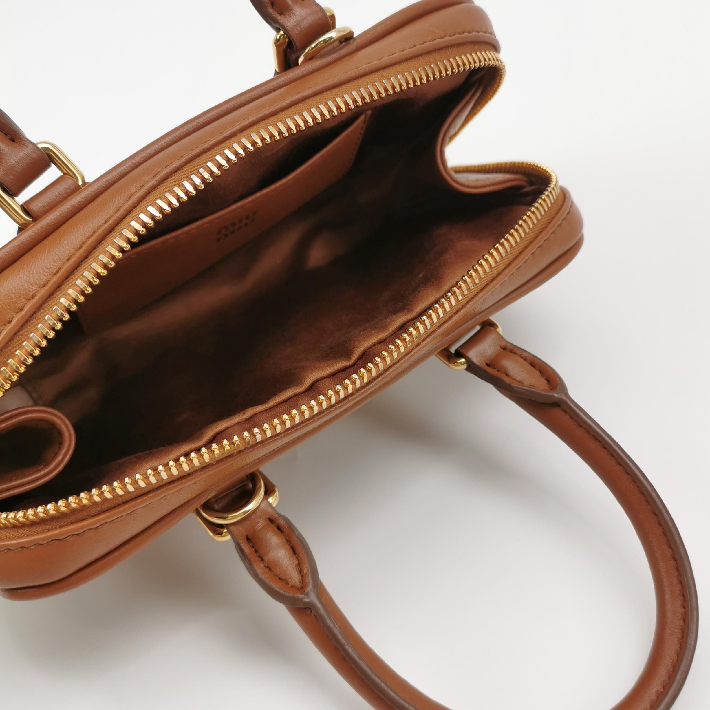 Miu Miu Miu Miu Arcadie Leather Logo Handle Bag ONE SIZE Size ONE SIZE - 7 Thumbnail