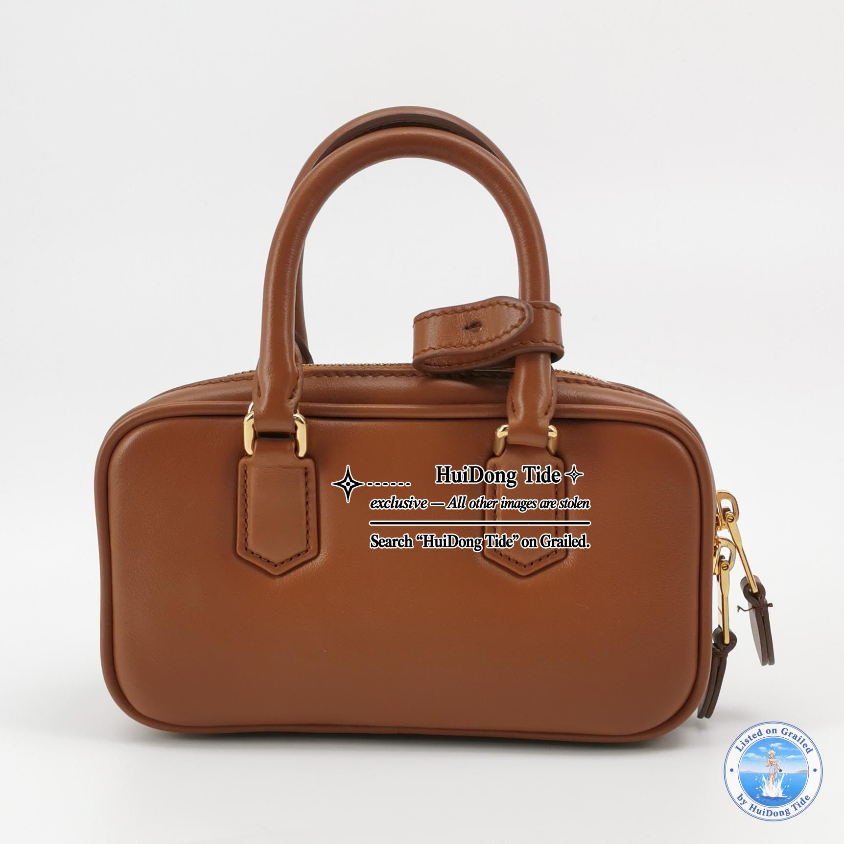 Miu Miu Miu Miu Arcadie Leather Logo Handle Bag ONE SIZE Size ONE SIZE - 5 Thumbnail