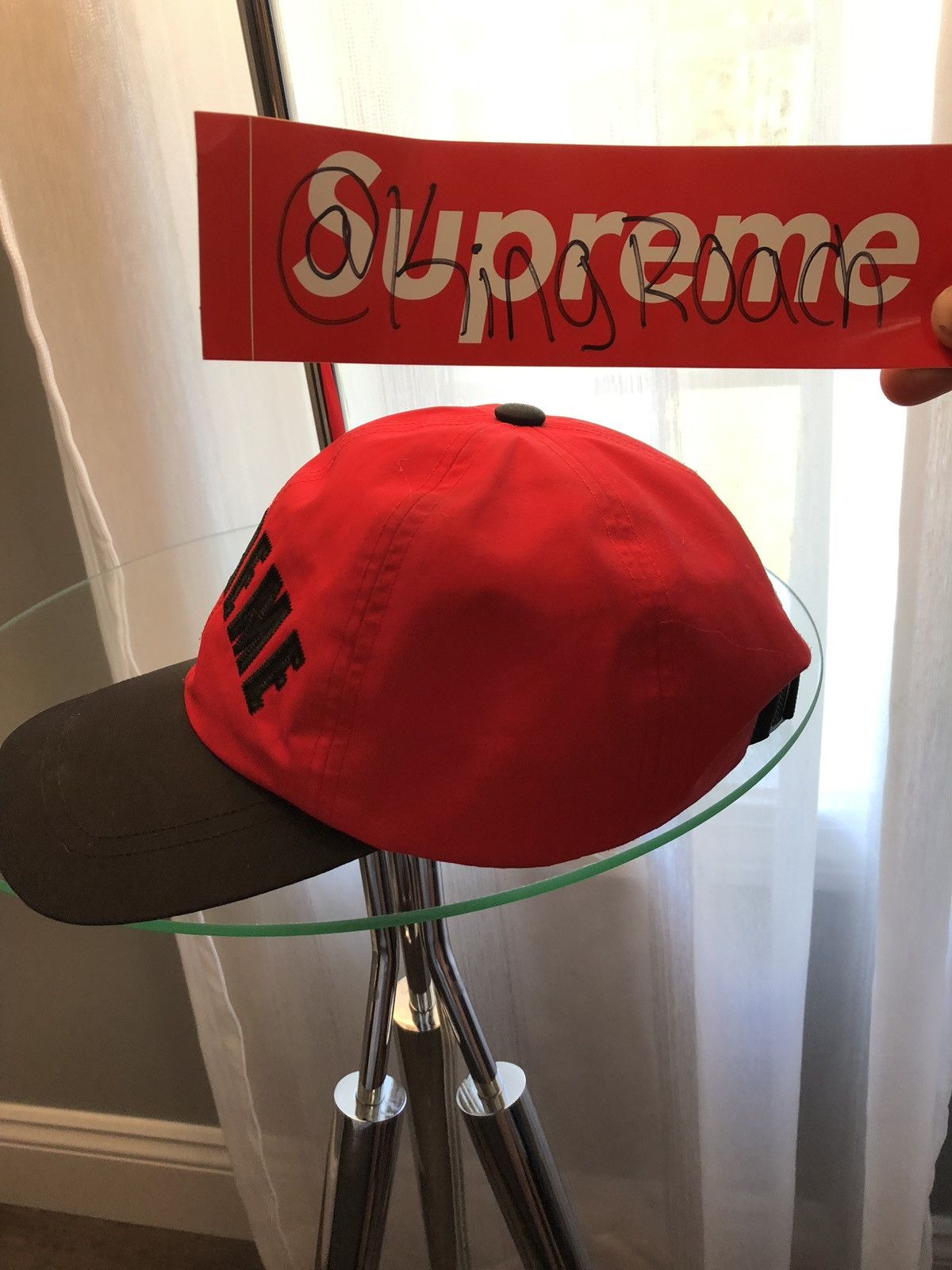 Supreme Supreme x TNF 6-Panel Hat - Red Size ONE SIZE - 5 Preview