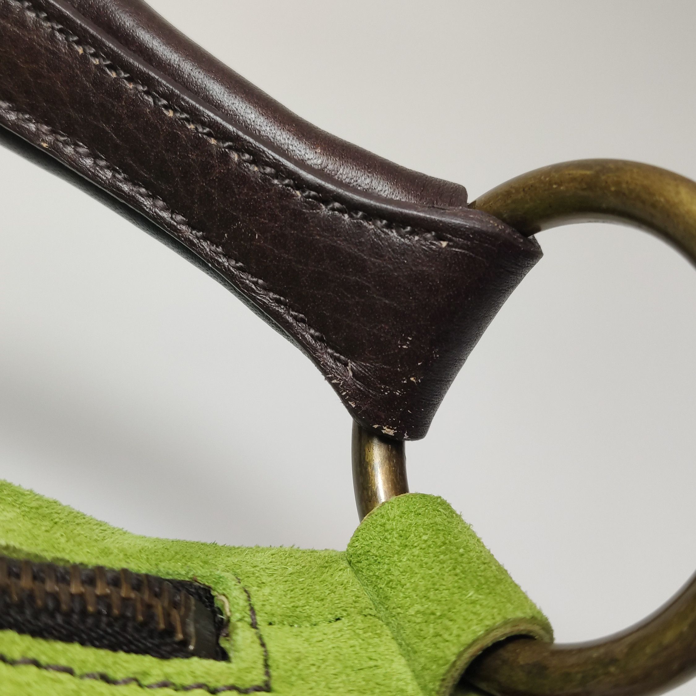 Miu Miu Miu Miu Green Suede Handle Bag One Size Size ONE SIZE - 14 Thumbnail