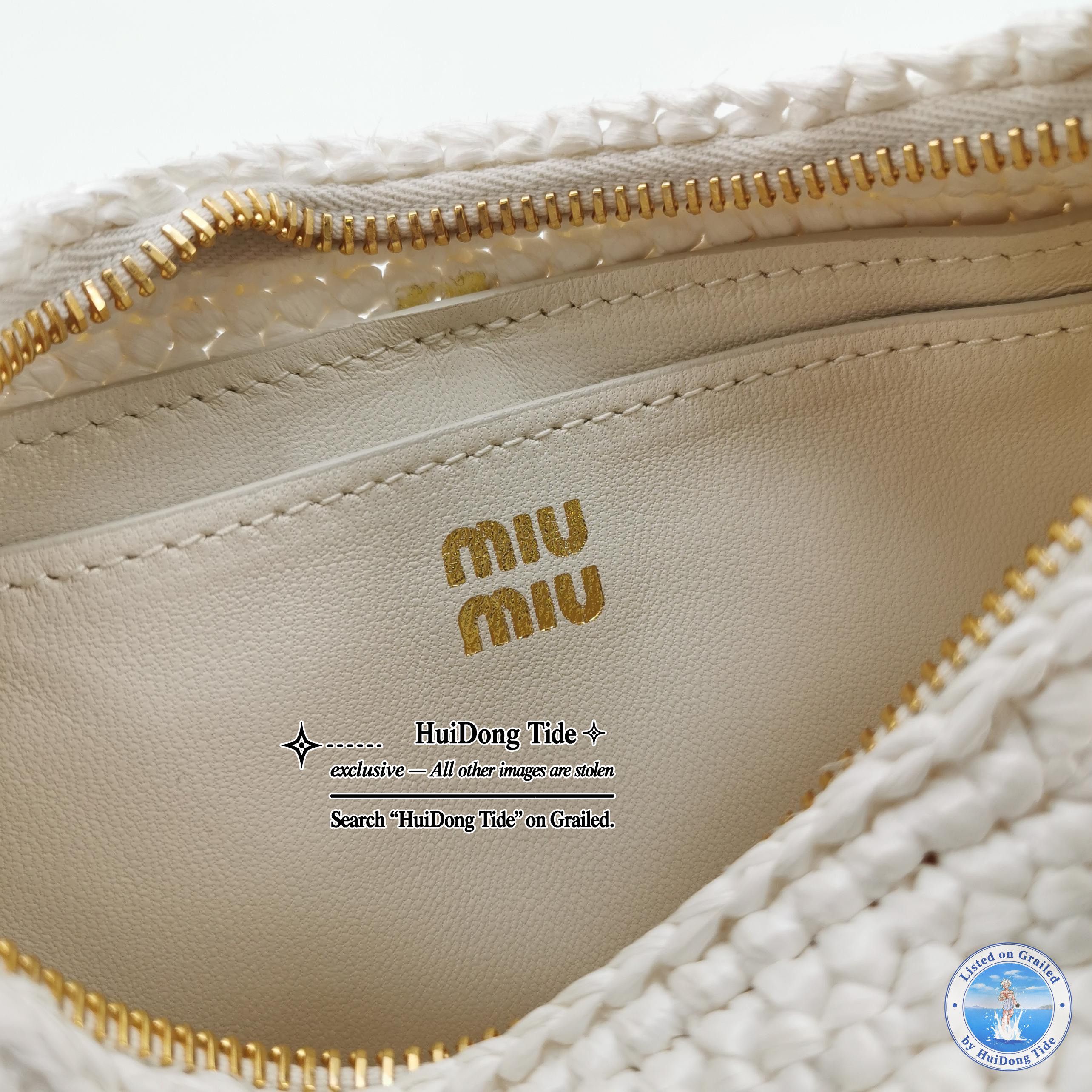 Miu Miu Miu Miu Woven Wander Crochet Shoulder Bag Size OS Size ONE SIZE - 8 Thumbnail