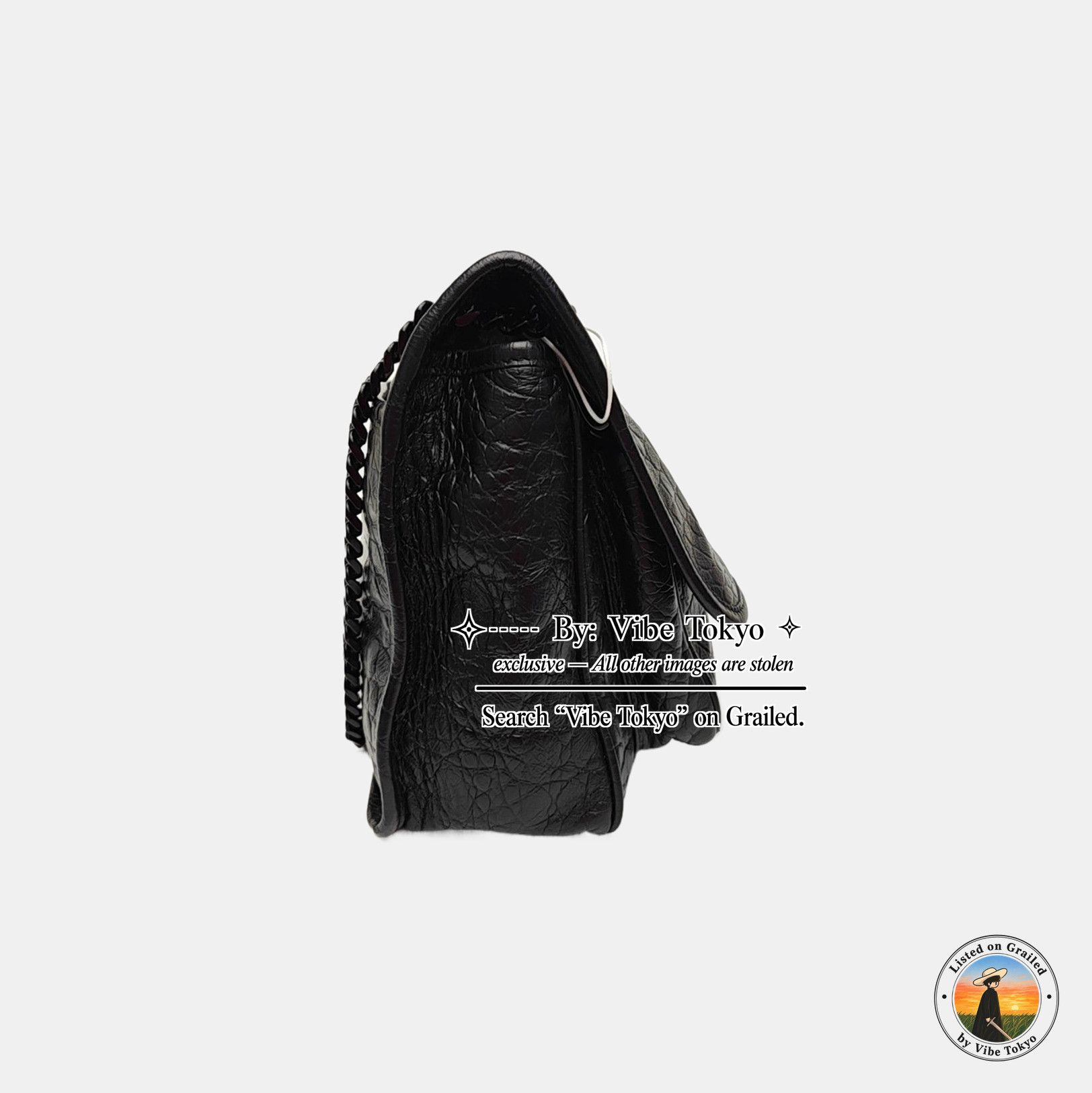 Saint Laurent Paris Saint Laurent Niki Medium Crocodile Embossed Shoulder Bag Size ONE SIZE - 4 Thumbnail