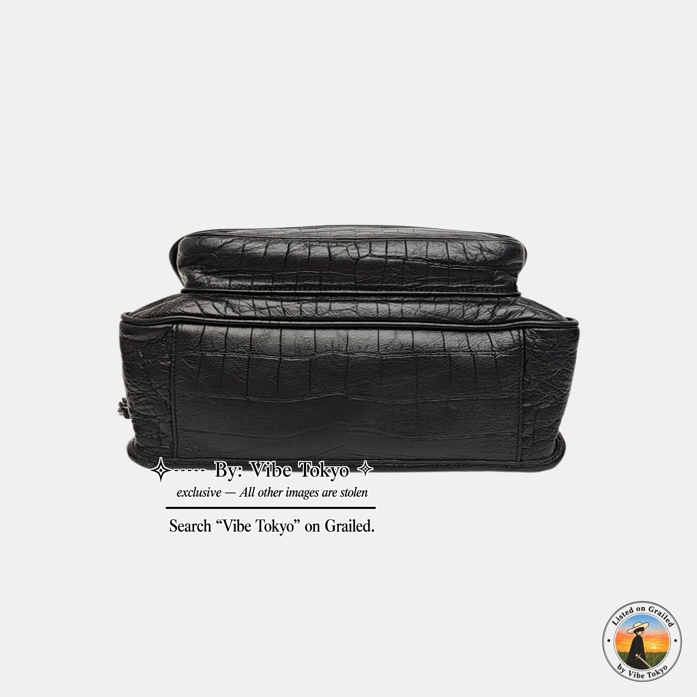 Saint Laurent Paris Saint Laurent Niki Medium Crocodile Embossed Shoulder Bag Size ONE SIZE - 6 Thumbnail