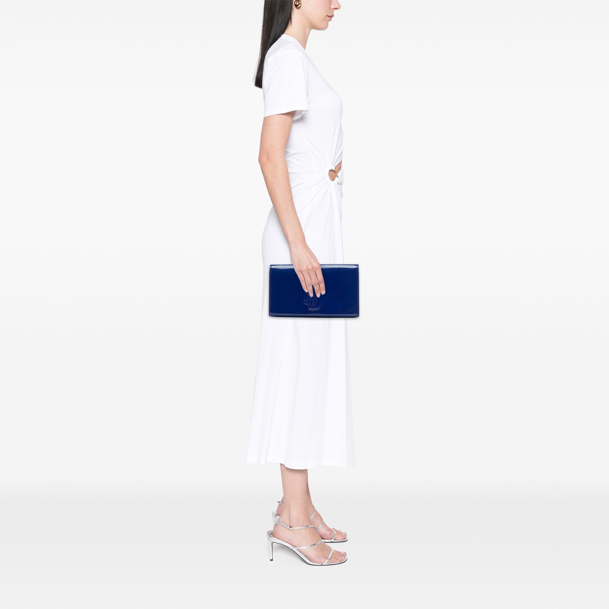 Saint Laurent Paris Patent Belle Du Jour Clutch Size ONE SIZE - 6 Thumbnail