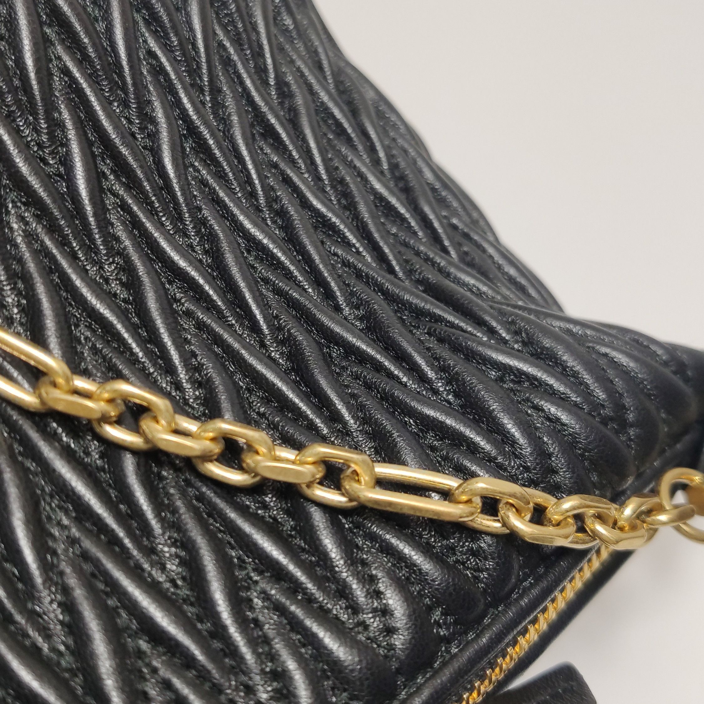 Miu Miu Miu Miu Miu Spirit Matelassé Mini Handbag Black Size ONE SIZE - 8 Thumbnail