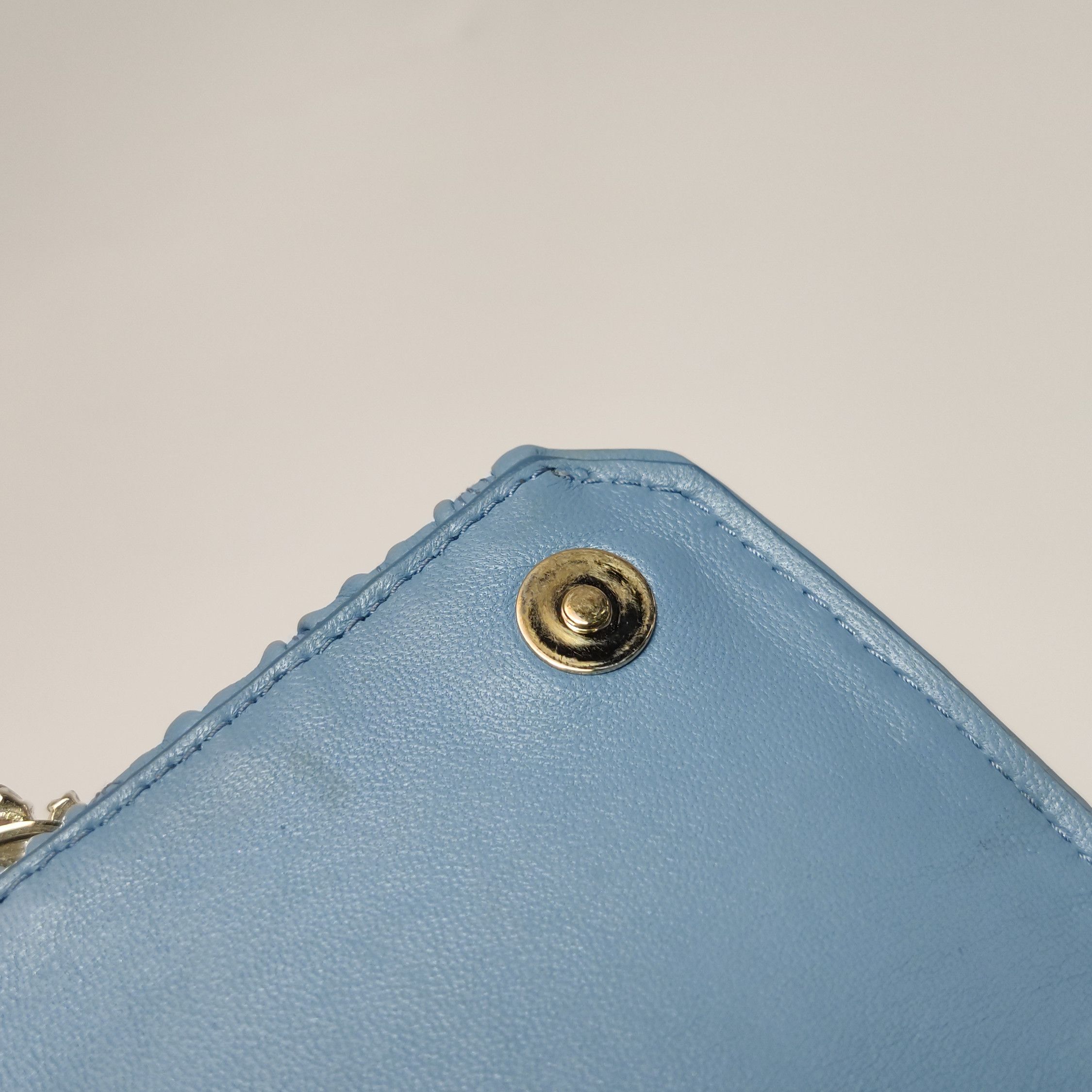 Miu Miu Miu Miu Lady Blue Matelassé Crystal Shoulder Bag Size ONE SIZE - 17 Thumbnail