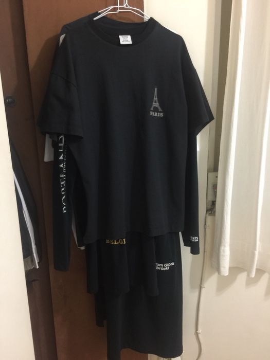 Vetements t cheap shirt dress