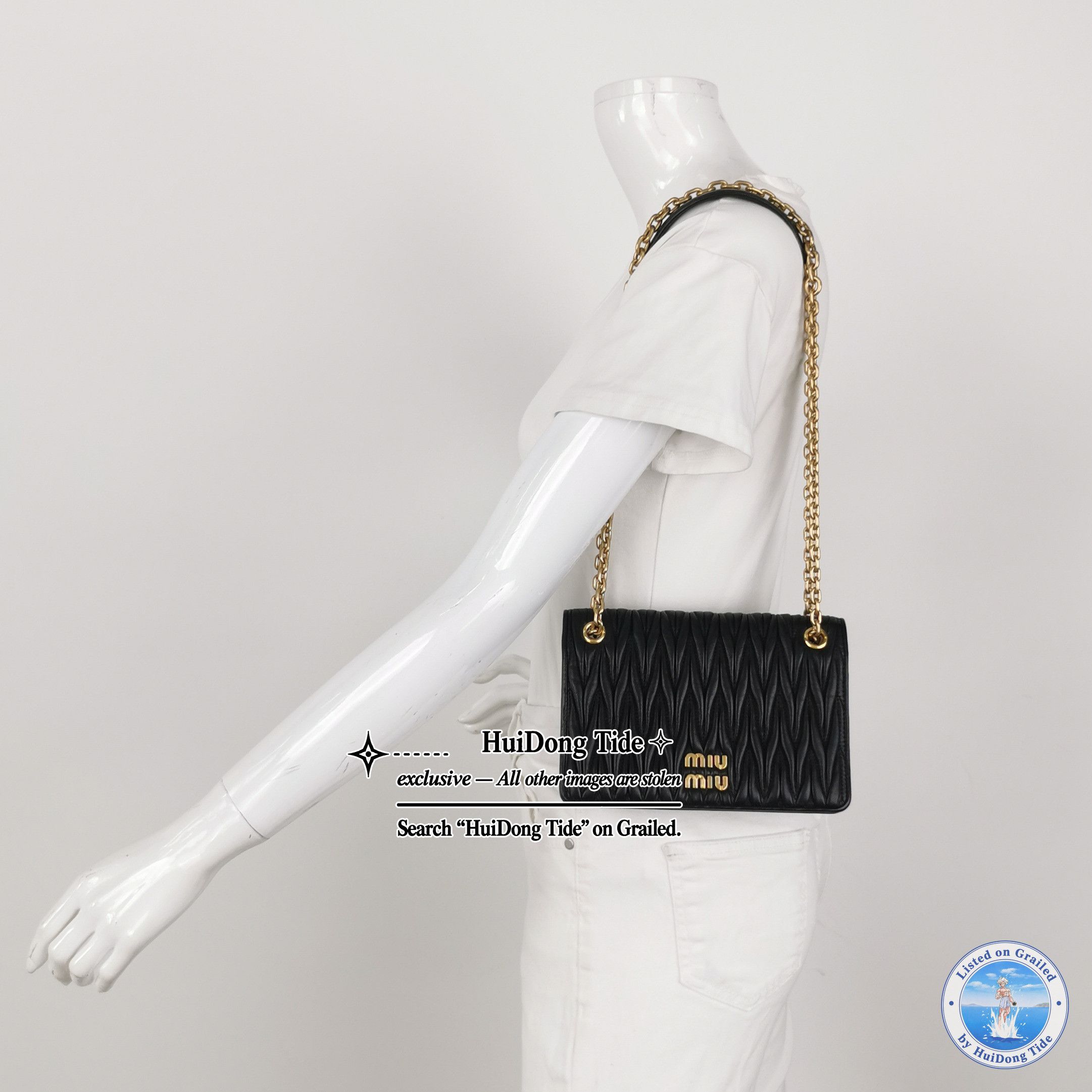 Miu Miu Miu Miu Matelassé Leather Shoulder Bag Size ONE SIZE - 2 Thumbnail