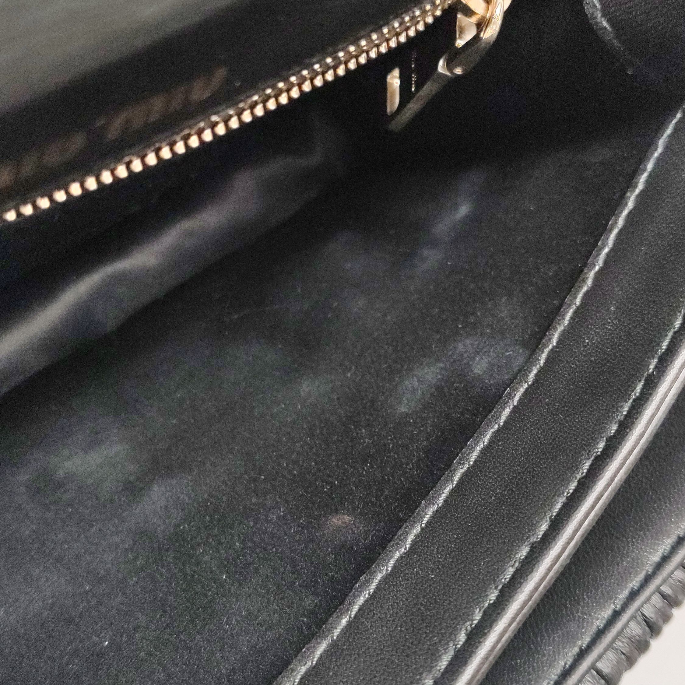 Miu Miu Miu Miu Black Matelassé Leather Shoulder Bag Size ONE SIZE - 10 Thumbnail