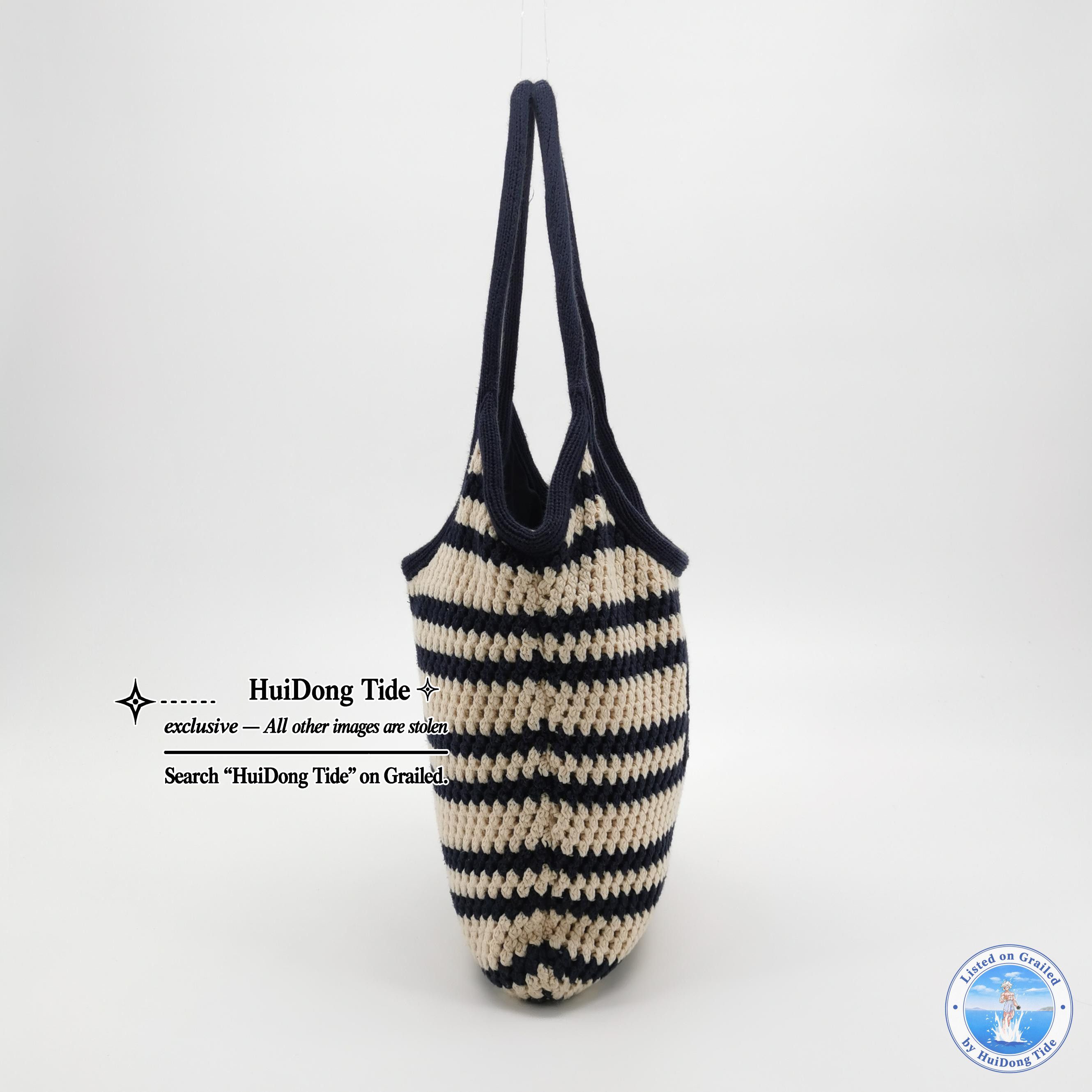 Miu Miu Miu Miu Striped Crochet Tote Bag Size ONE SIZE - 4 Thumbnail