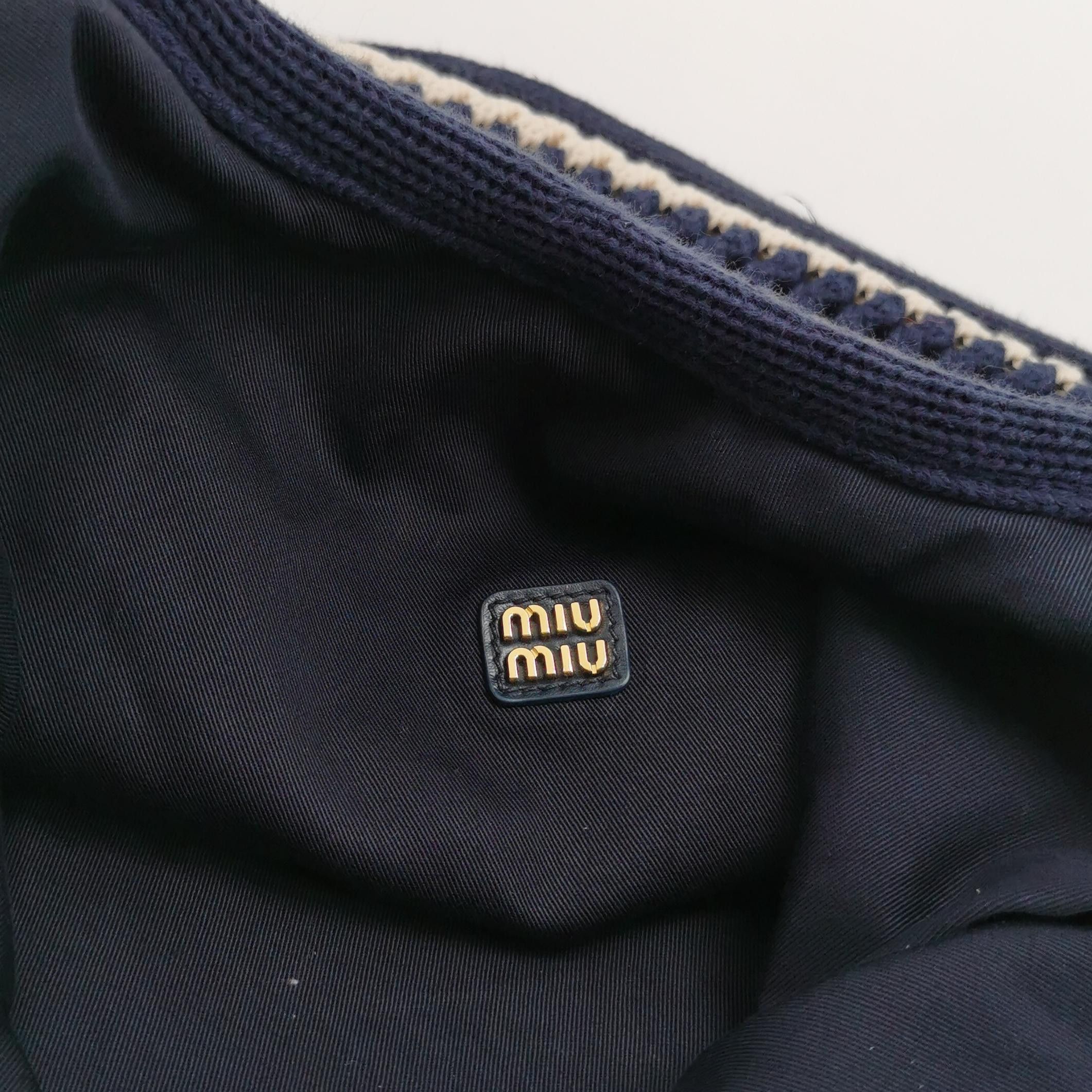 Miu Miu Miu Miu Striped Crochet Tote Bag Size ONE SIZE - 8 Thumbnail