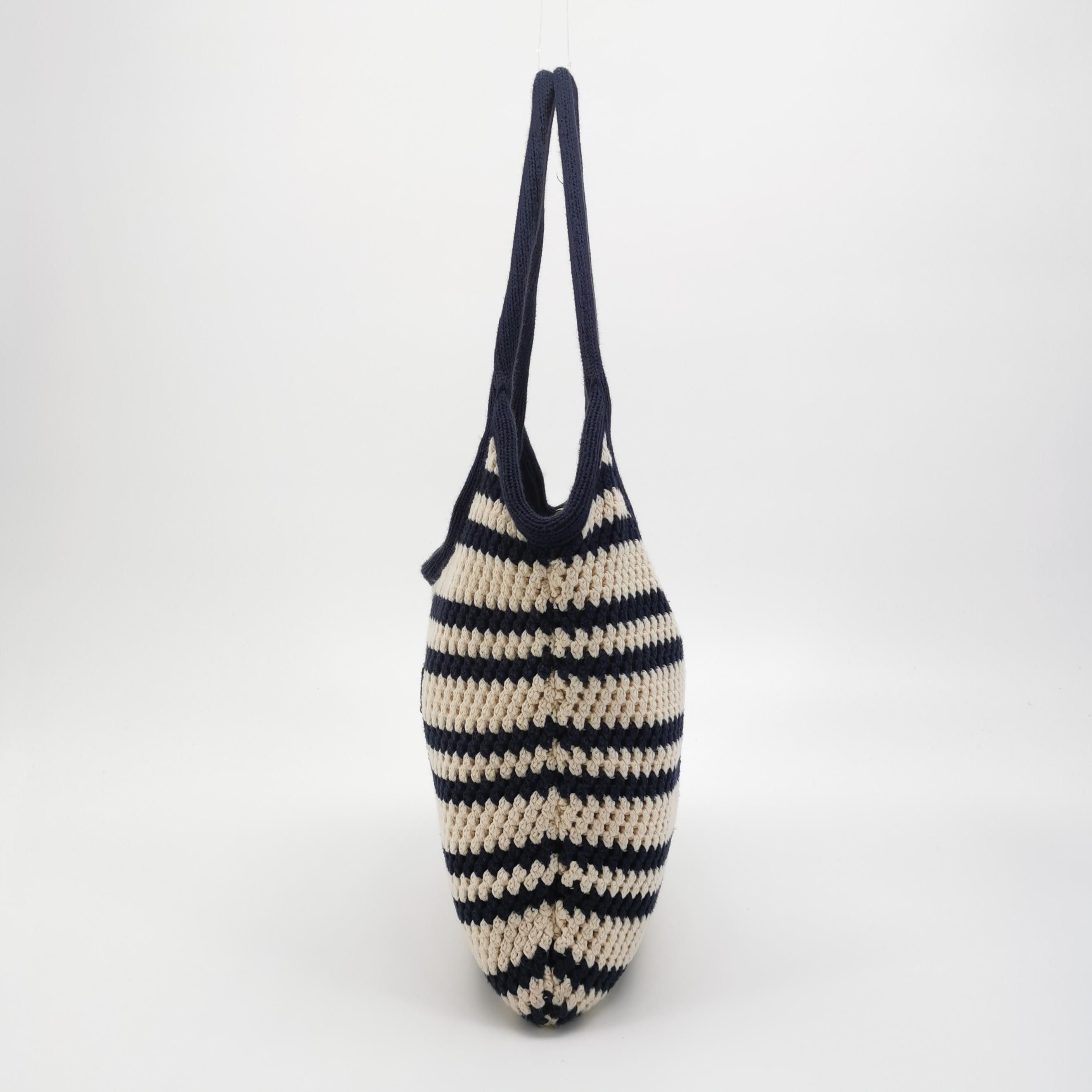 Miu Miu Miu Miu Striped Crochet Tote Bag Size ONE SIZE - 3 Thumbnail