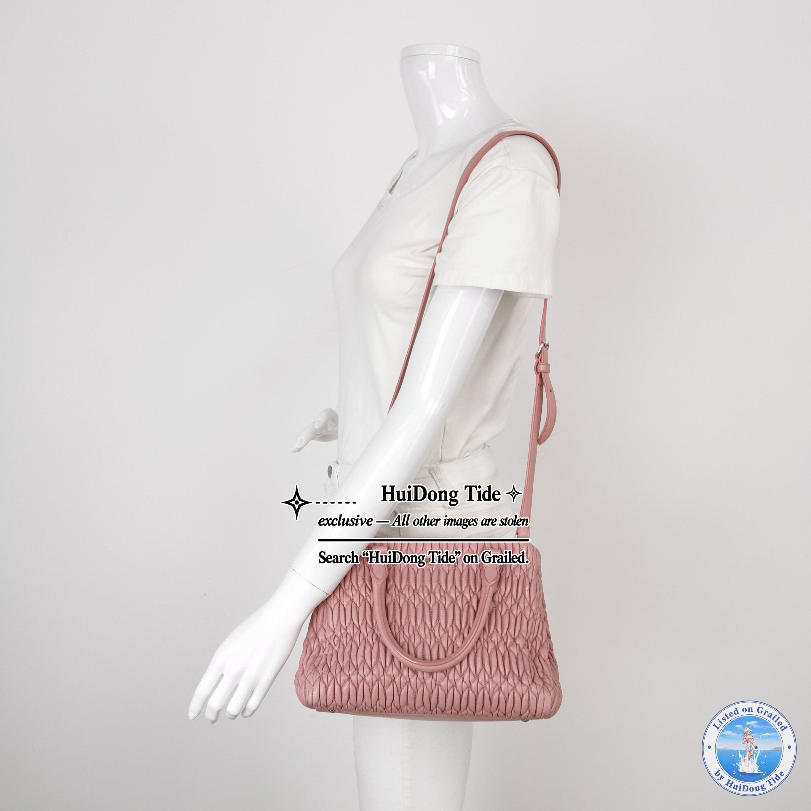 Miu Miu Miu Miu Crystal Matelassé Leather Bag Size ONE SIZE - 2 Thumbnail