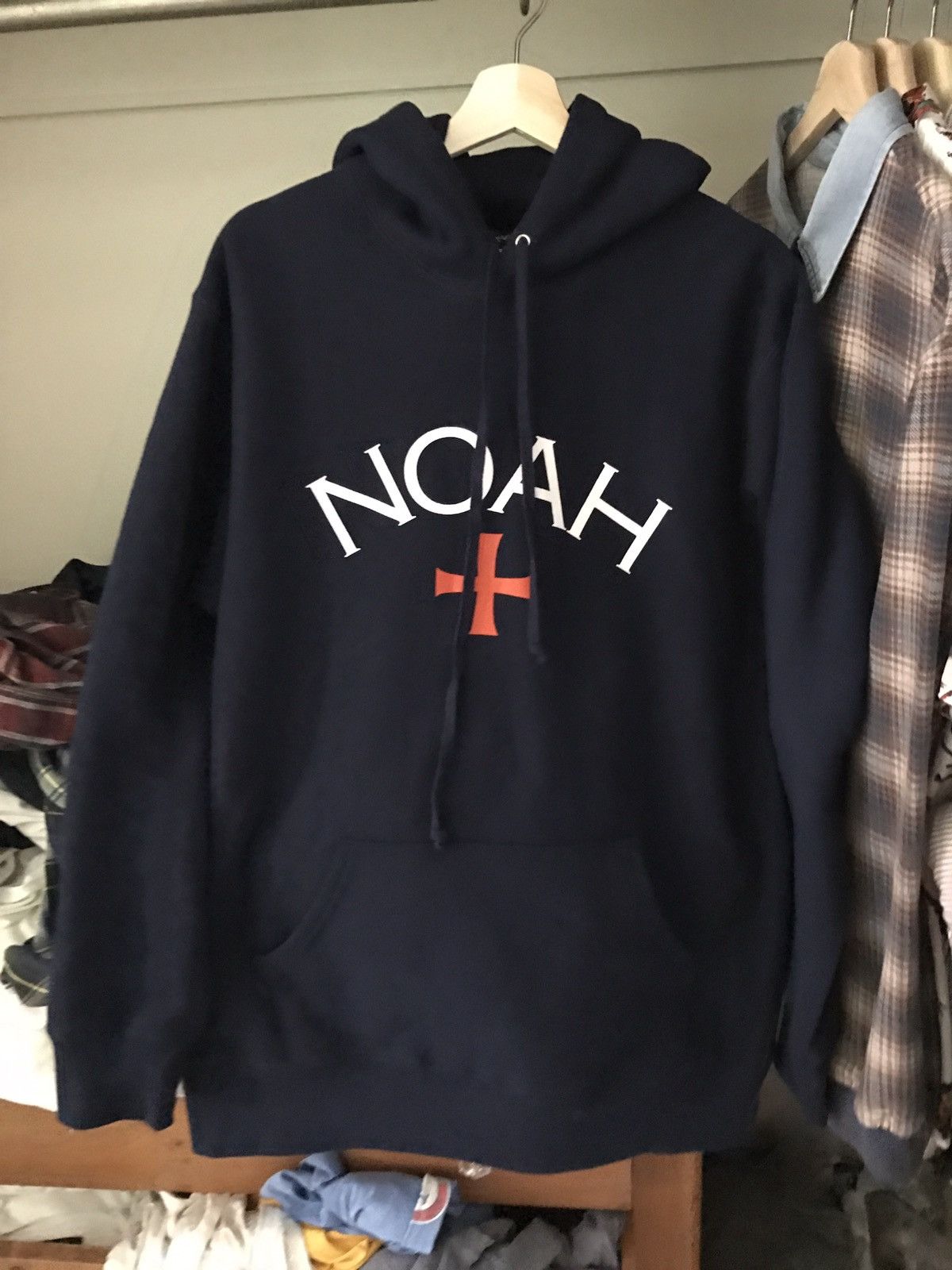 Noah Noah NYC Navy Core Logo Hoodie XL Size US XL / EU 56 / 4 - 1 Preview