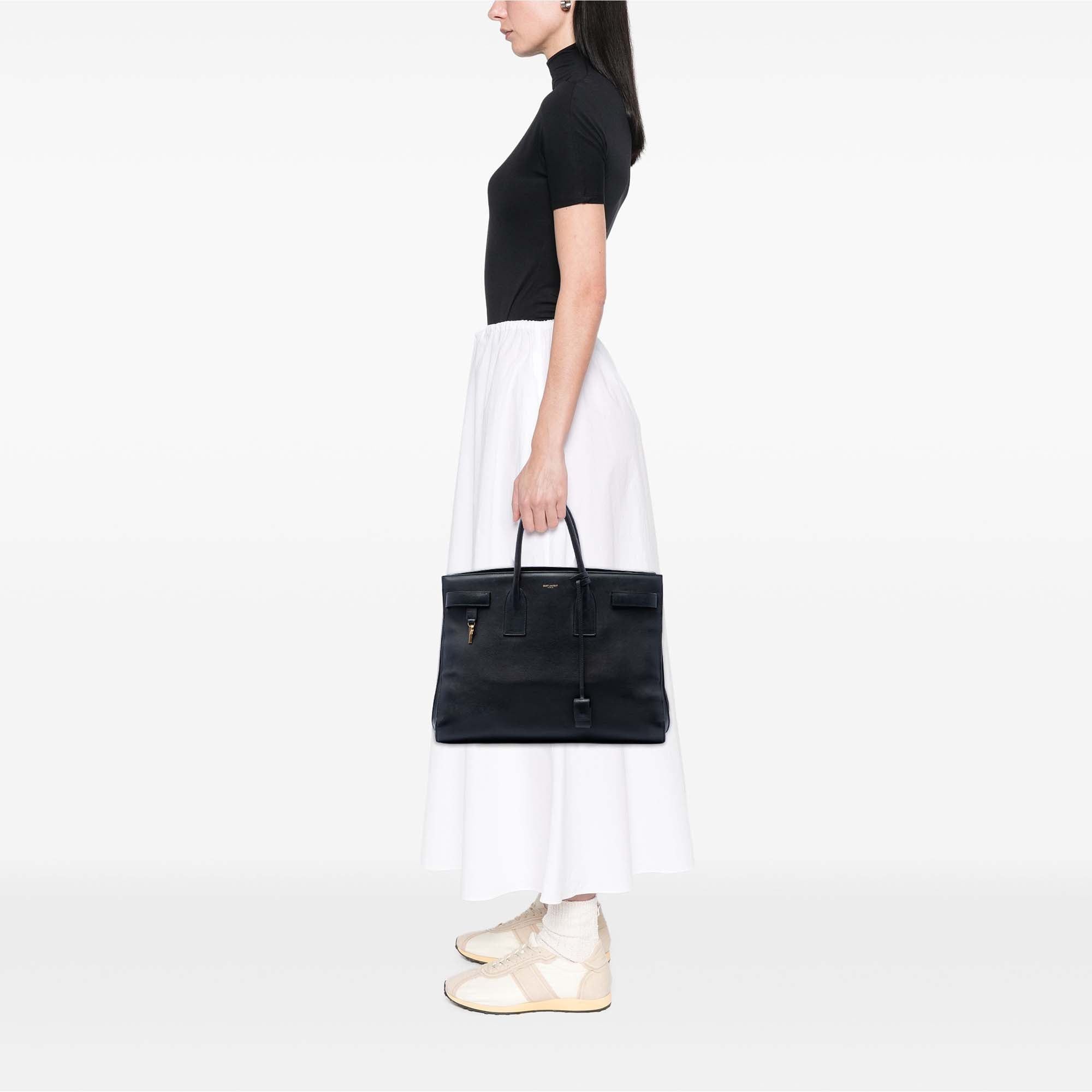 Saint Laurent Paris Soft Calfskin Sac De Jour Satchel Size ONE SIZE - 6 Thumbnail