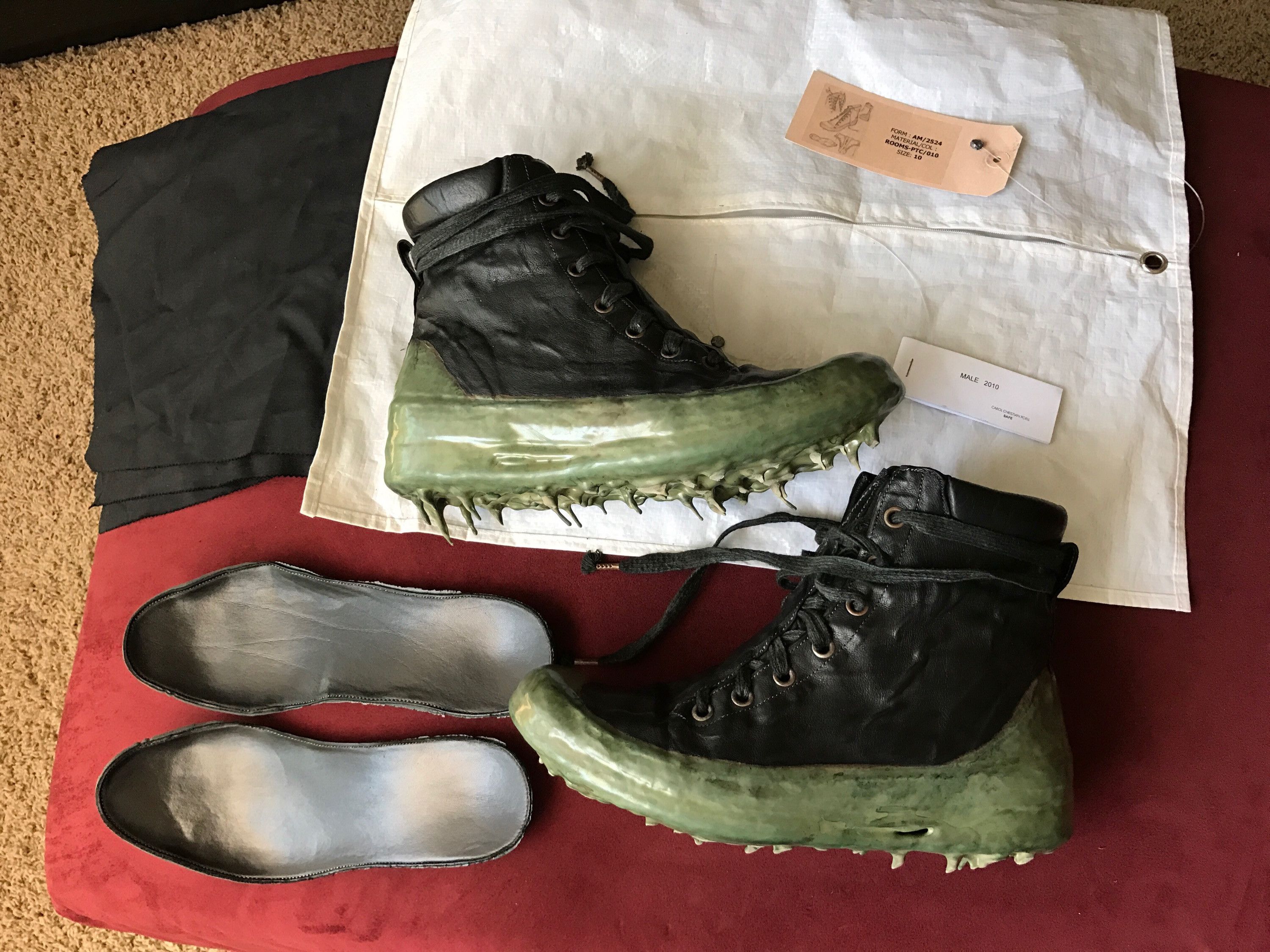Carol Christian Poell Drip Rubber Sneakers AM/2524