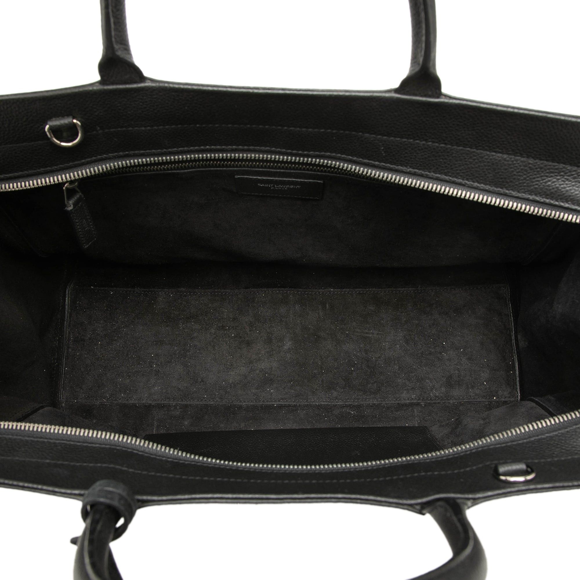 Saint Laurent Paris Grained Calfskin Cabas Rive Gauche Satchel Size ONE SIZE - 4 Thumbnail