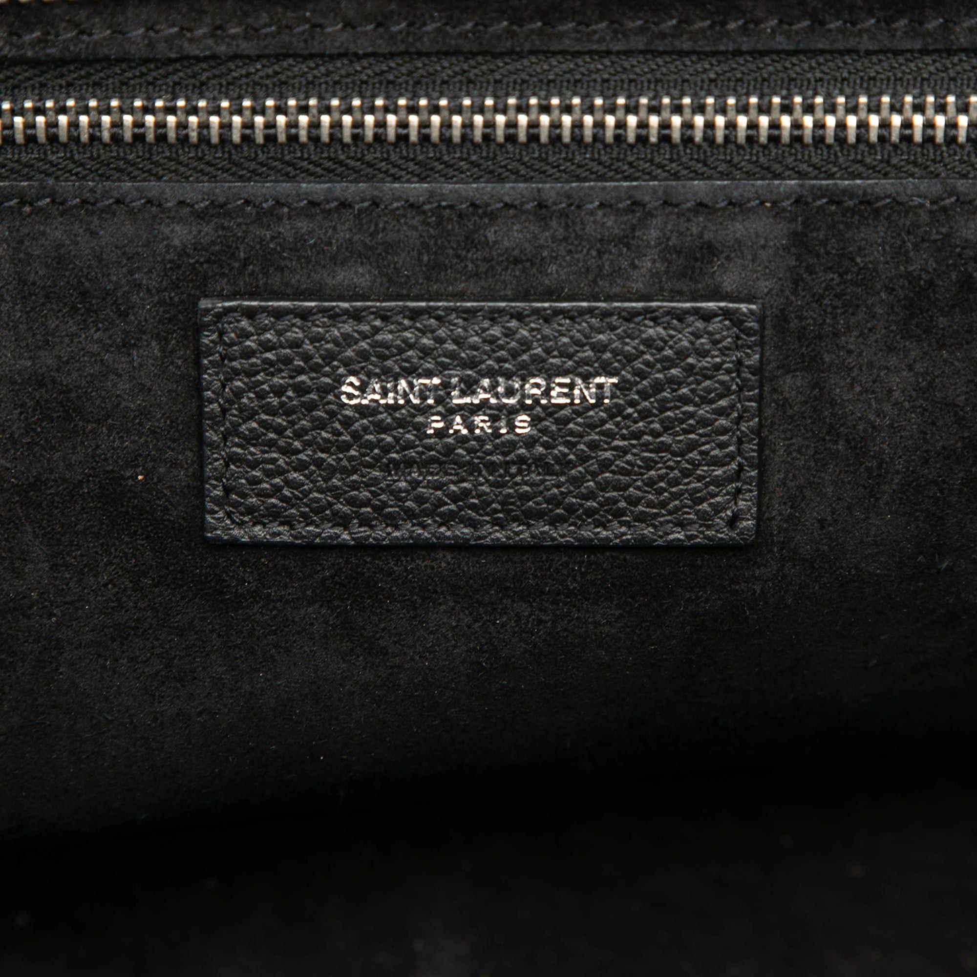 Saint Laurent Paris Grained Calfskin Cabas Rive Gauche Satchel Size ONE SIZE - 5 Thumbnail