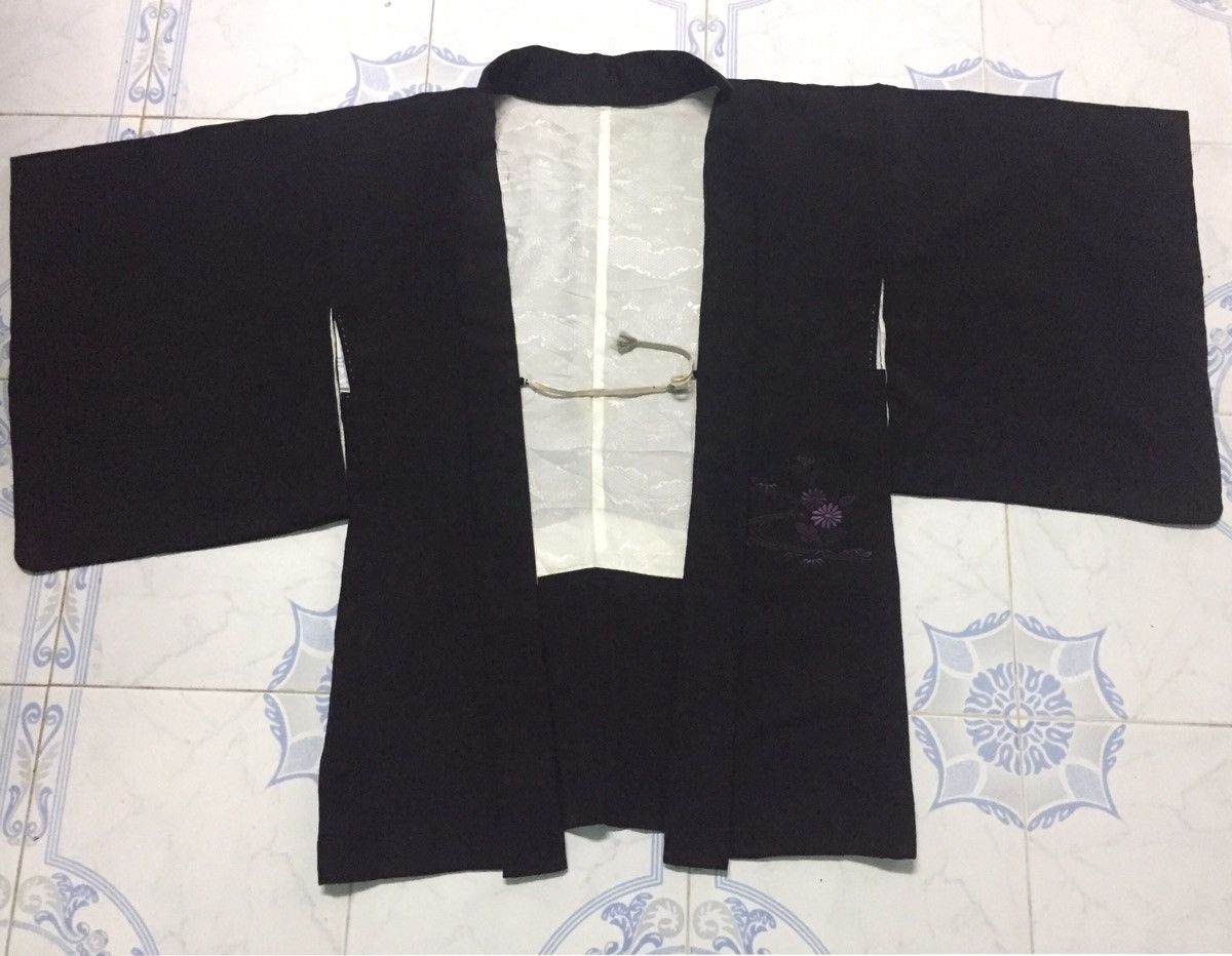 Japanese Brand Japanese Kimono with Beautiful Purple Flower Decoration🔥🔥 Size US L / EU 52-54 / 3 - 3 Thumbnail