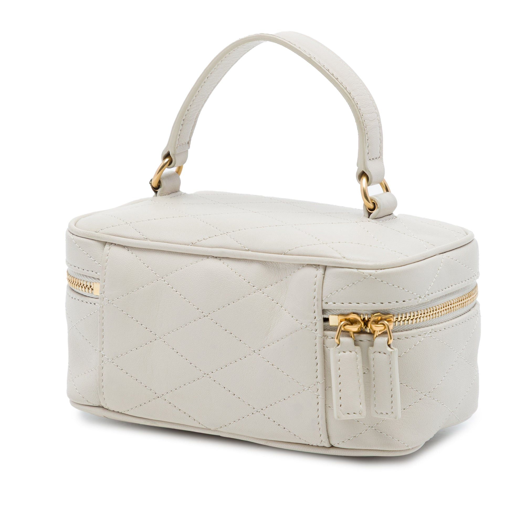 Saint Laurent Paris Quilted Lambskin Gaby Vanity Bag Size ONE SIZE - 2 Thumbnail