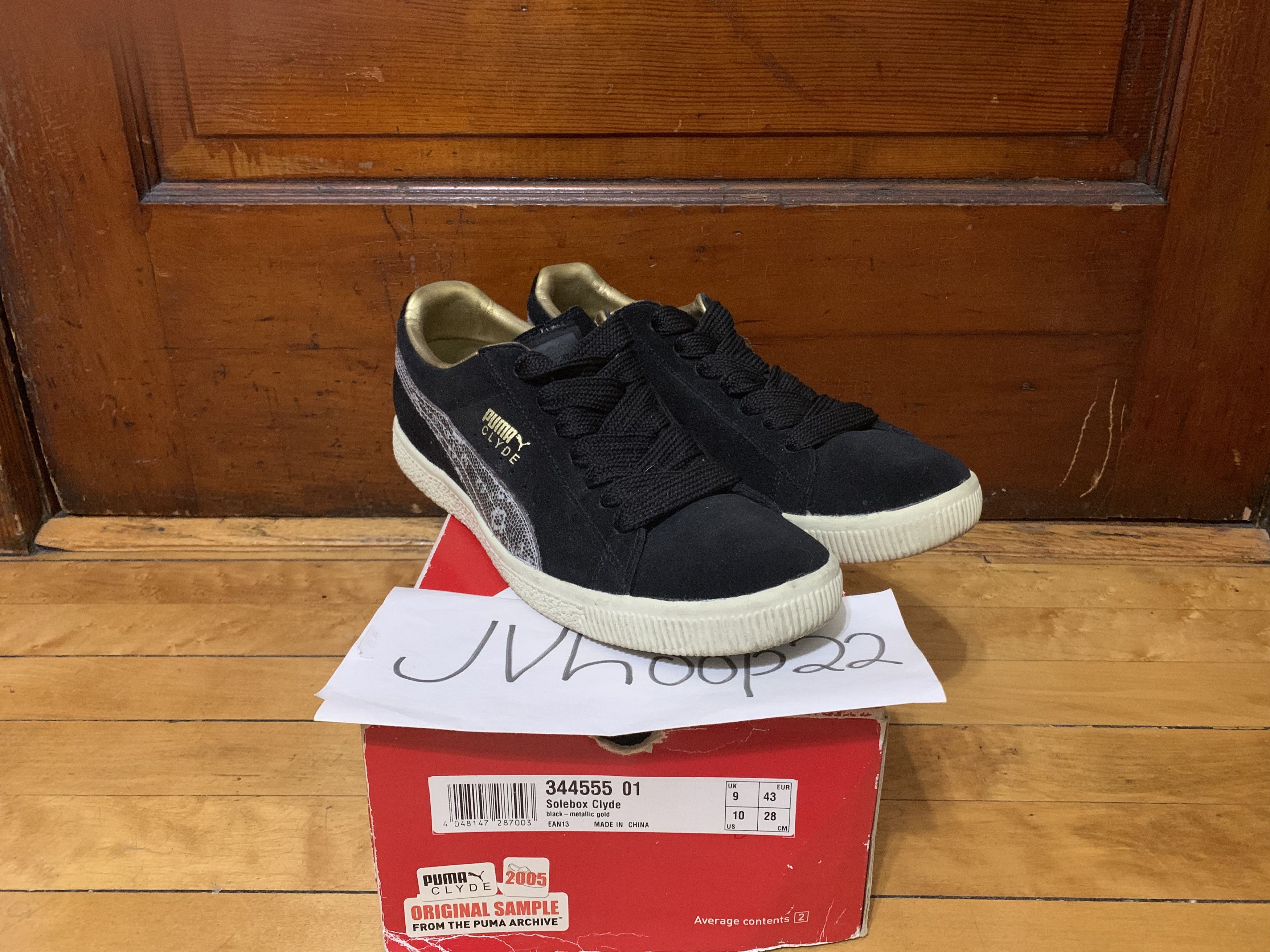 Solebox Puma Clyde Black/Metallic Gold