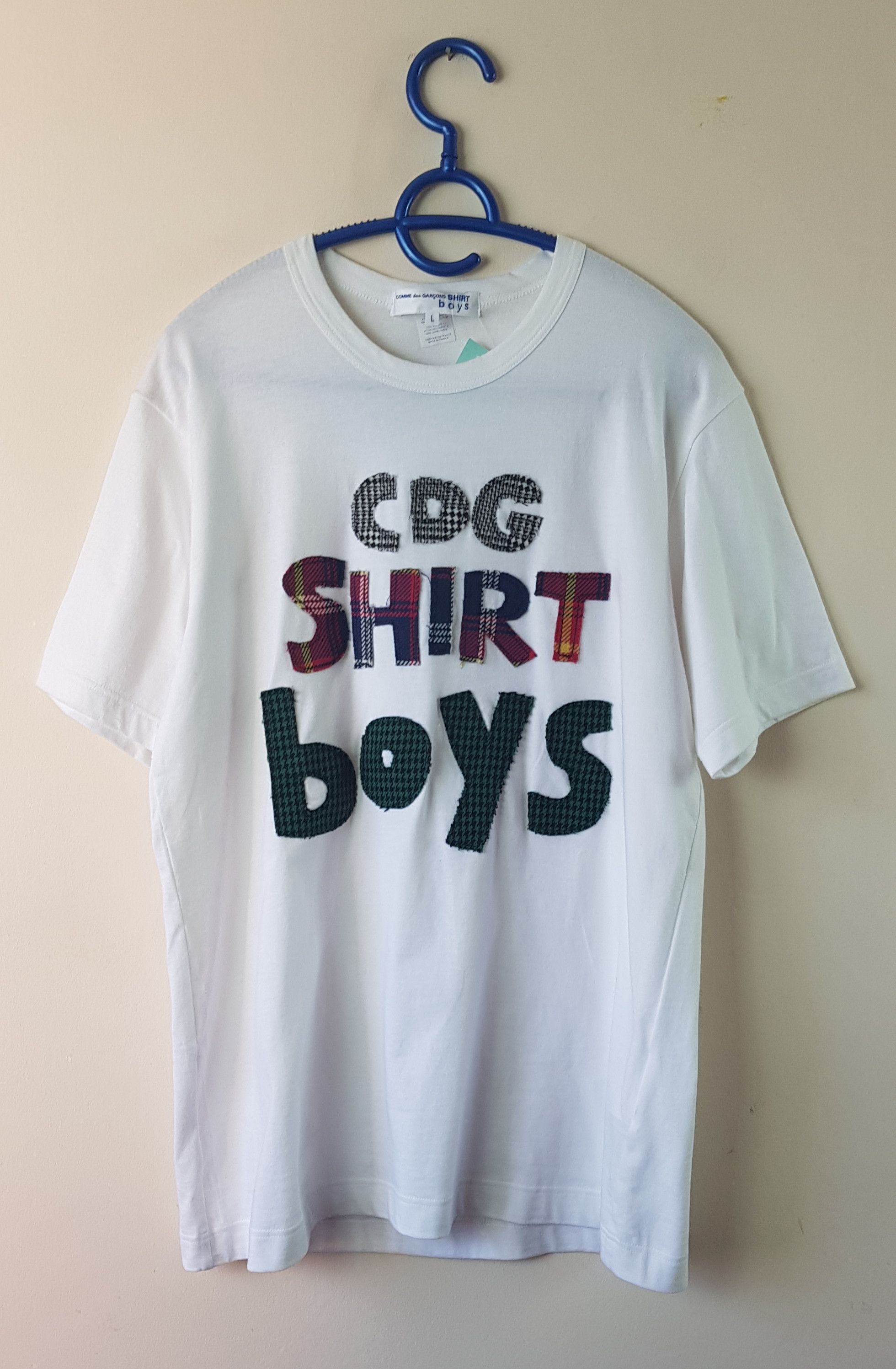 Comme Des Garcons T-shirt CDG Shirt Boys White Cotton