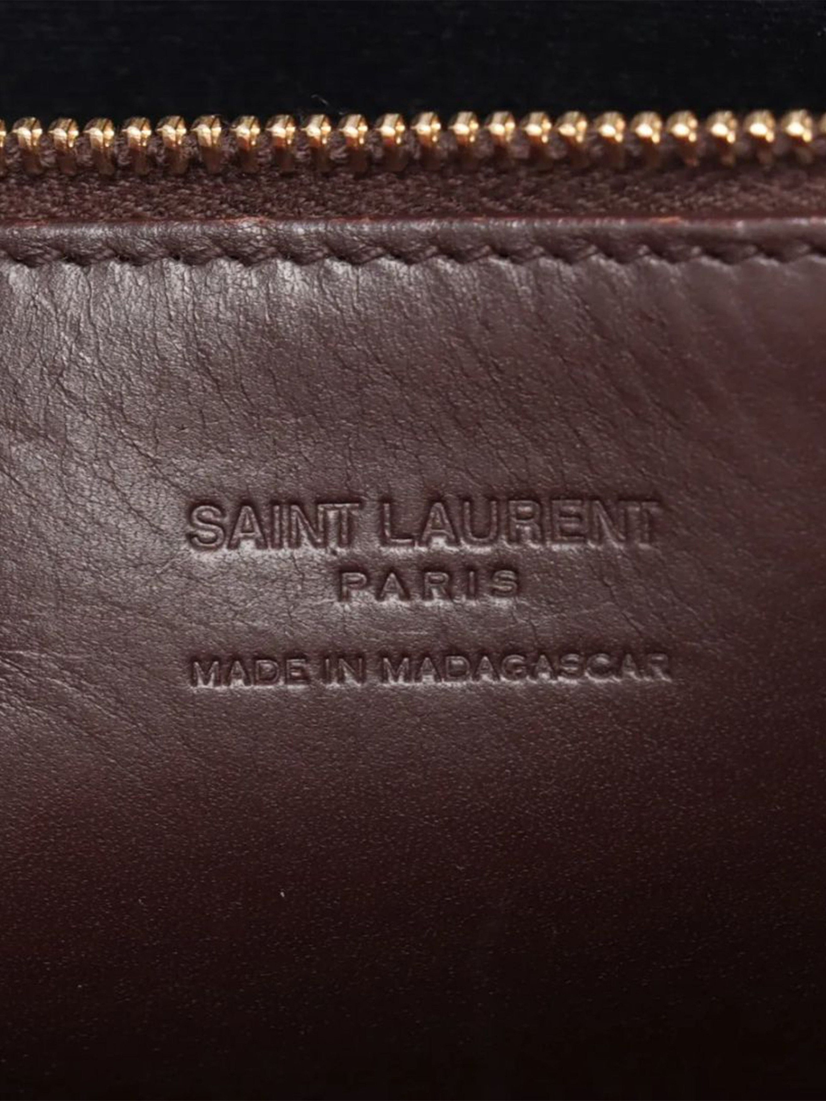 Saint Laurent Paris Brown Paris Panier raffia & leather tote bag Size ONE SIZE - 4 Thumbnail